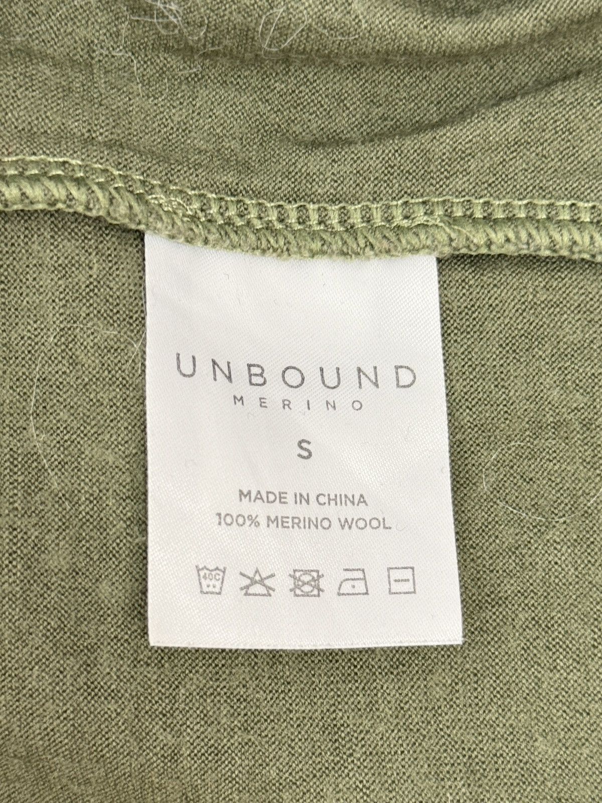 Unbound Merino Unbound Merino Wool Green Crewneck Long Sleeve Shirt S Size US S / EU 44-46 / 1 - 6 Thumbnail