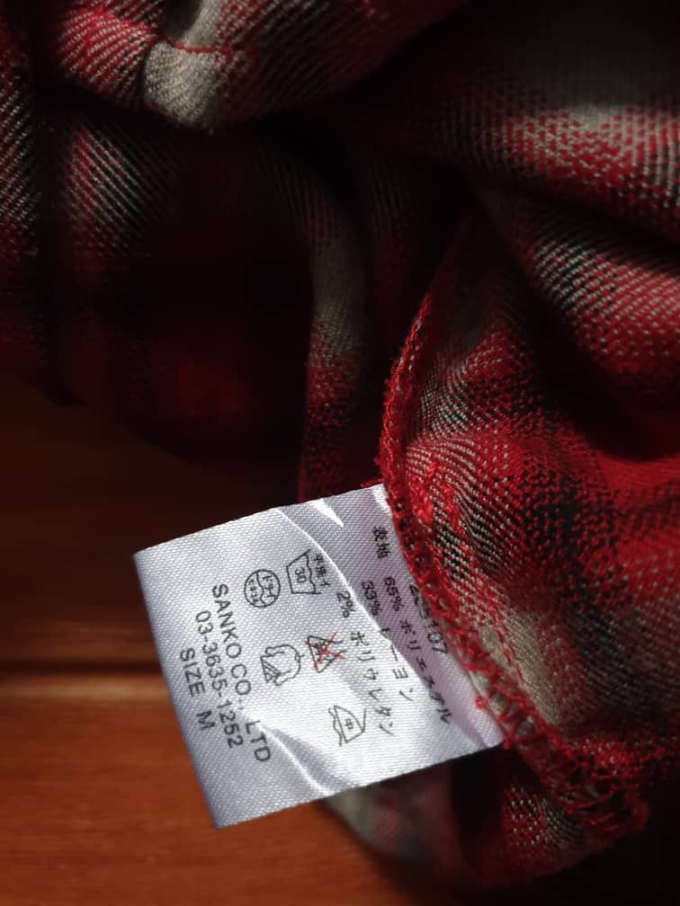 JACKROSE 🔥JACK ROSE Checkered Red Western Shirt Size US M / EU 48-50 / 2 - 3 Thumbnail