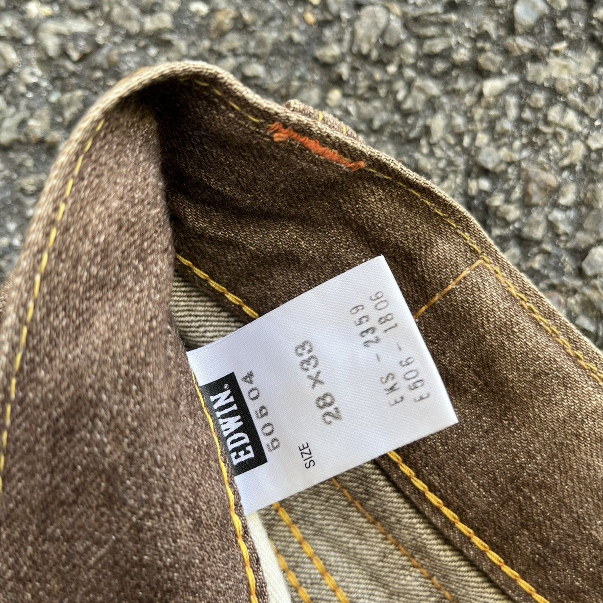 Edwin Vintage Edwin 505ZX Selvedge Jeans Faded Denim Red Line Pant Size US 29 - 9 Thumbnail