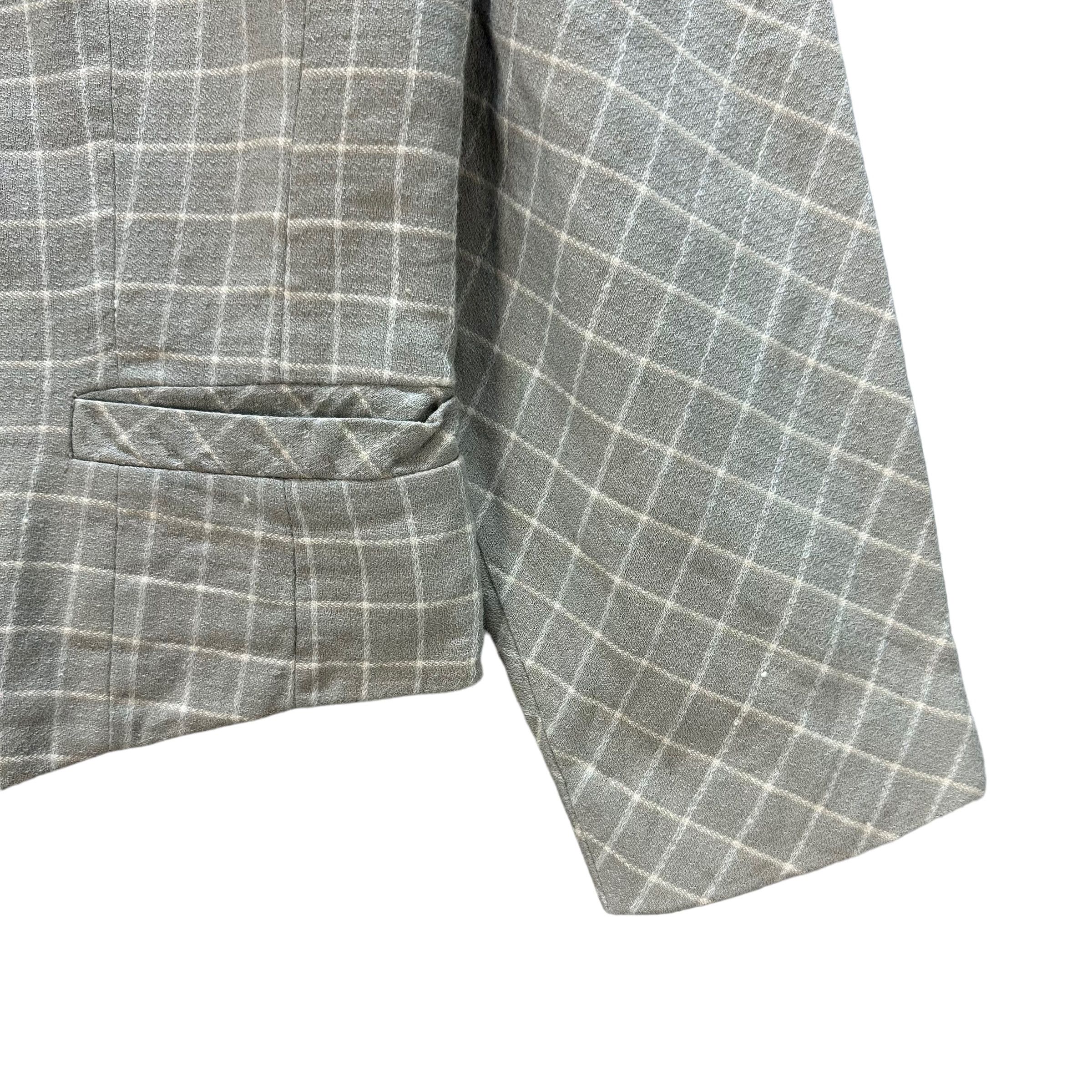 Givenchy GIVENCHY LITE CHECKED PLAID CROP JACKET #8932-040 Size S / US 4 / IT 40 - 6 Thumbnail