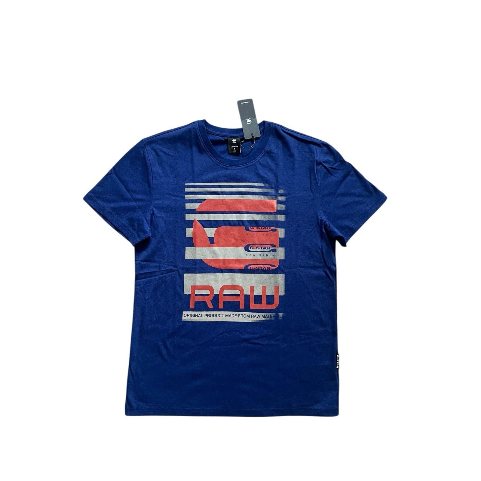 G-Star G-Star Raw Mens Faded Burger T-Shirt Bullpen Blue $60 Size S Size US S / EU 44-46 / 1 - 1 Thumbnail