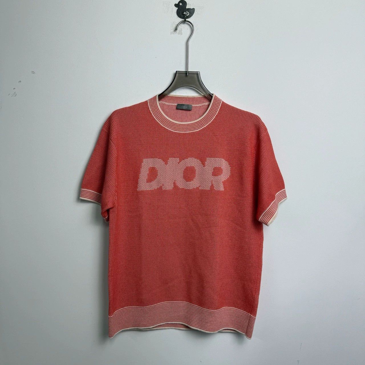 Dior SS23 Coral Red Logo T-Shirt