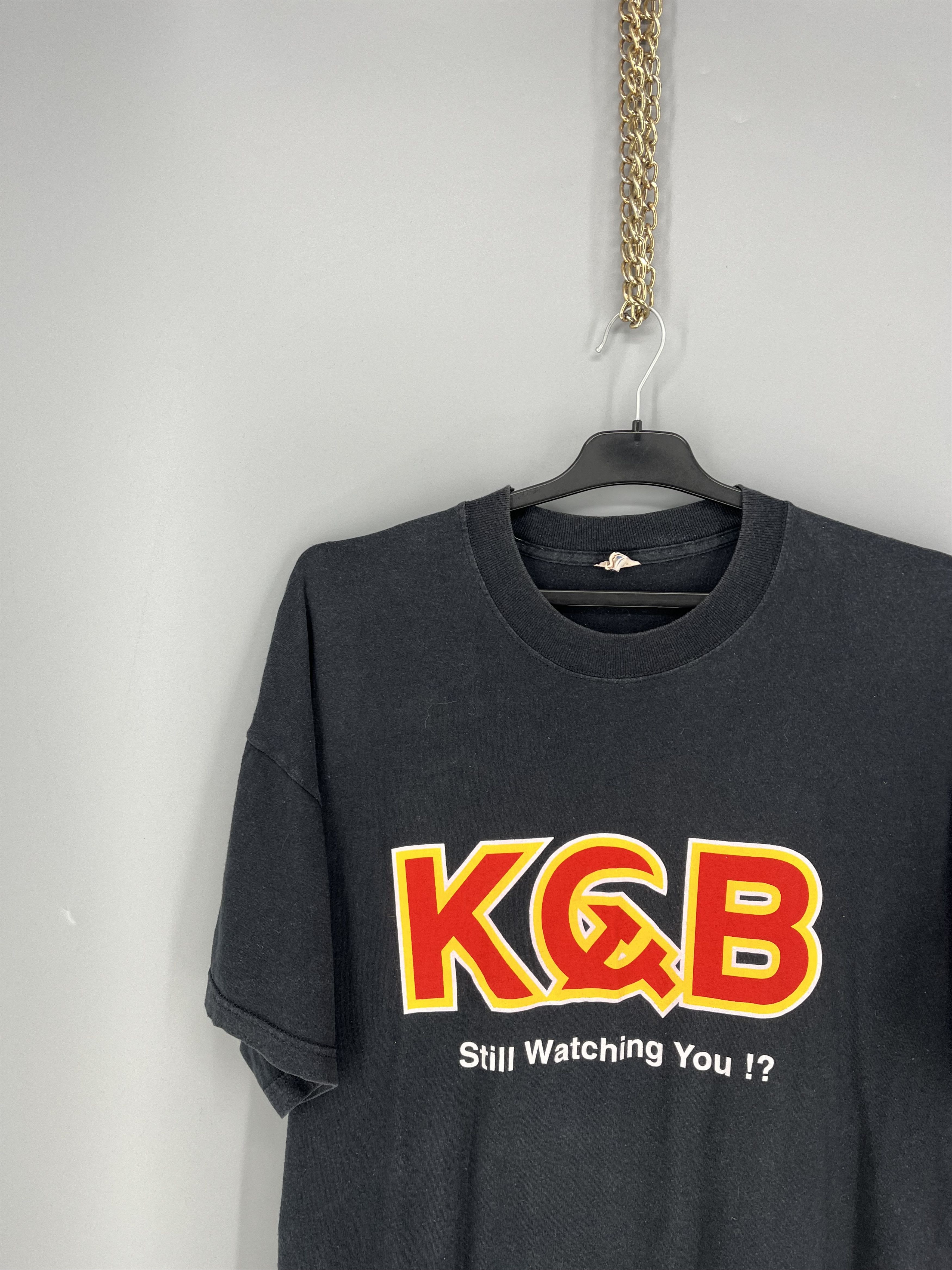 Band Tees Vintage 90's KGB Soviet Union T-Shirt Large Single Stitch Size US XL / EU 56 / 4 - 4 Thumbnail
