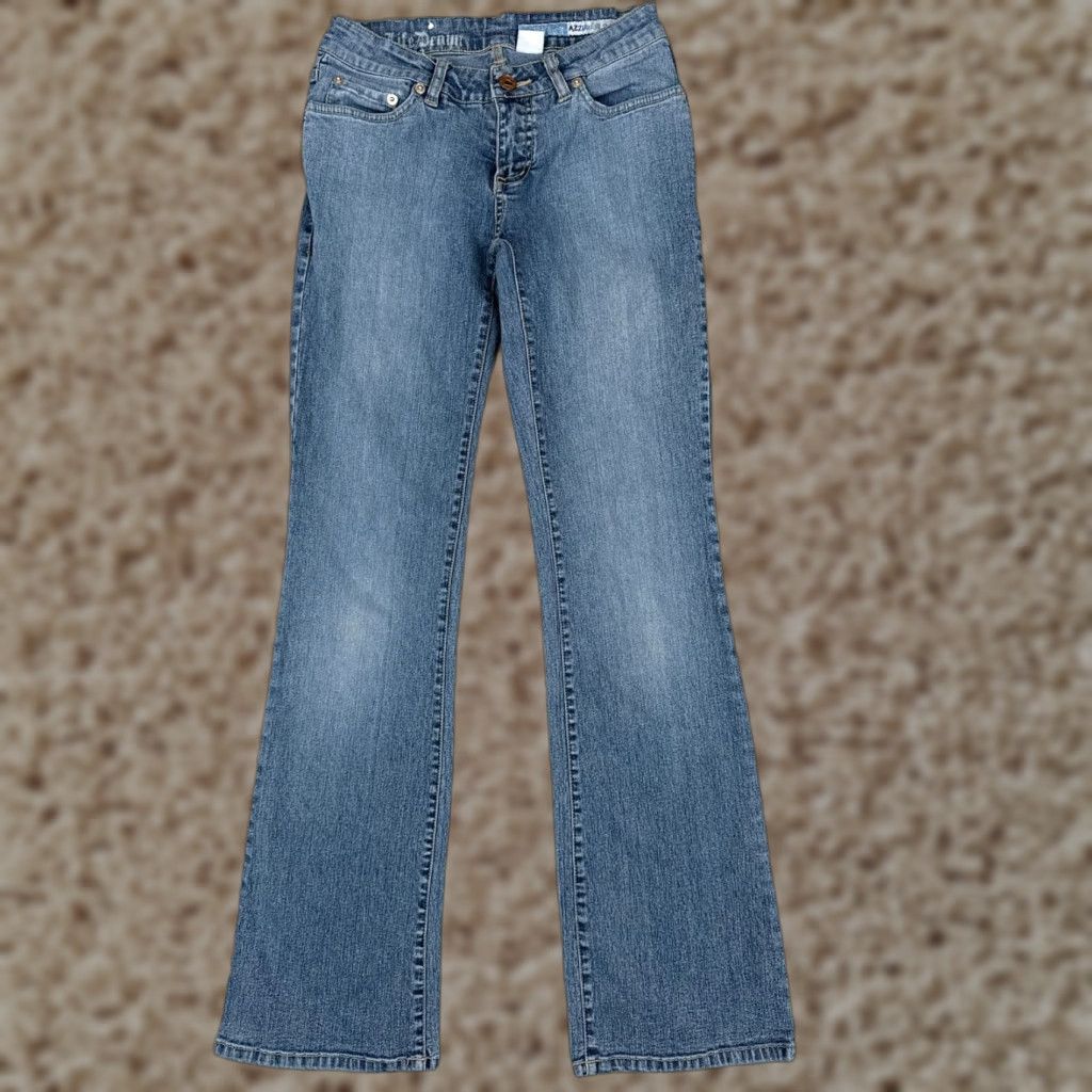 Vintage Azure Jeans Women Jeans Bootcut 26 Blue Denim Low Rise Cotton Blend 24x30 MPN 24X30 Blue Azure Denim Women 26 Bootcut Jeans Womens Size 26" / US 2 / IT 38 - 1 Thumbnail