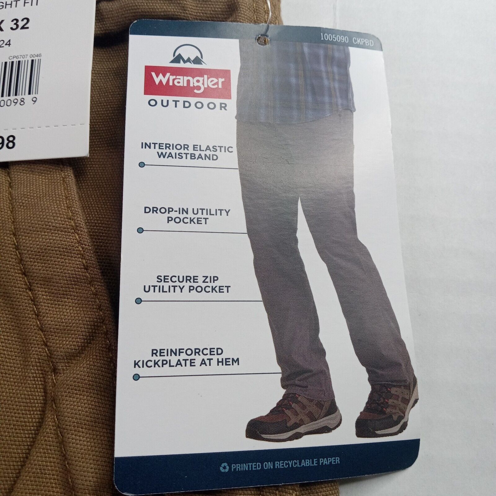 Wrangler Wrangler Outdoor Frontier Utility Pants Men's 40x32 Brown Size US 40 / EU 56 - 5 Thumbnail