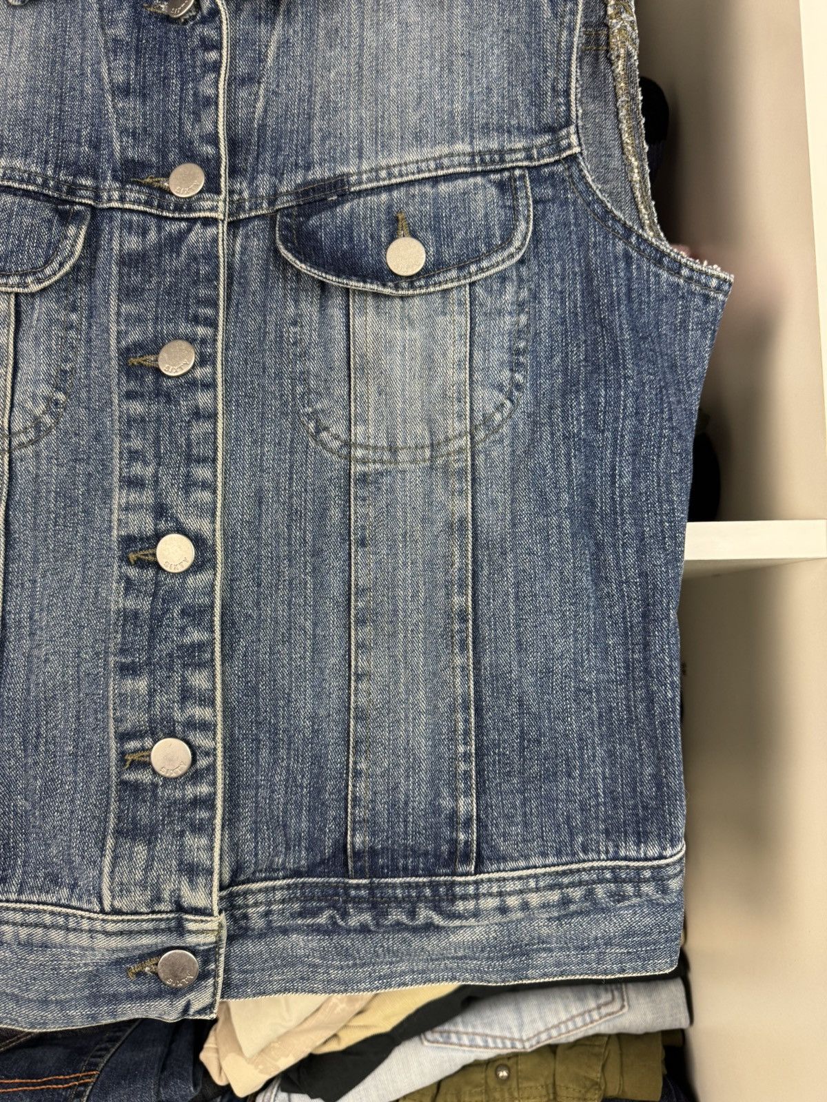 Miss Sixty Miss Sixty Vintage Denim Trucker Vest Made in Italy Y2K Size M / US 6-8 / IT 42-44 - 12 Thumbnail