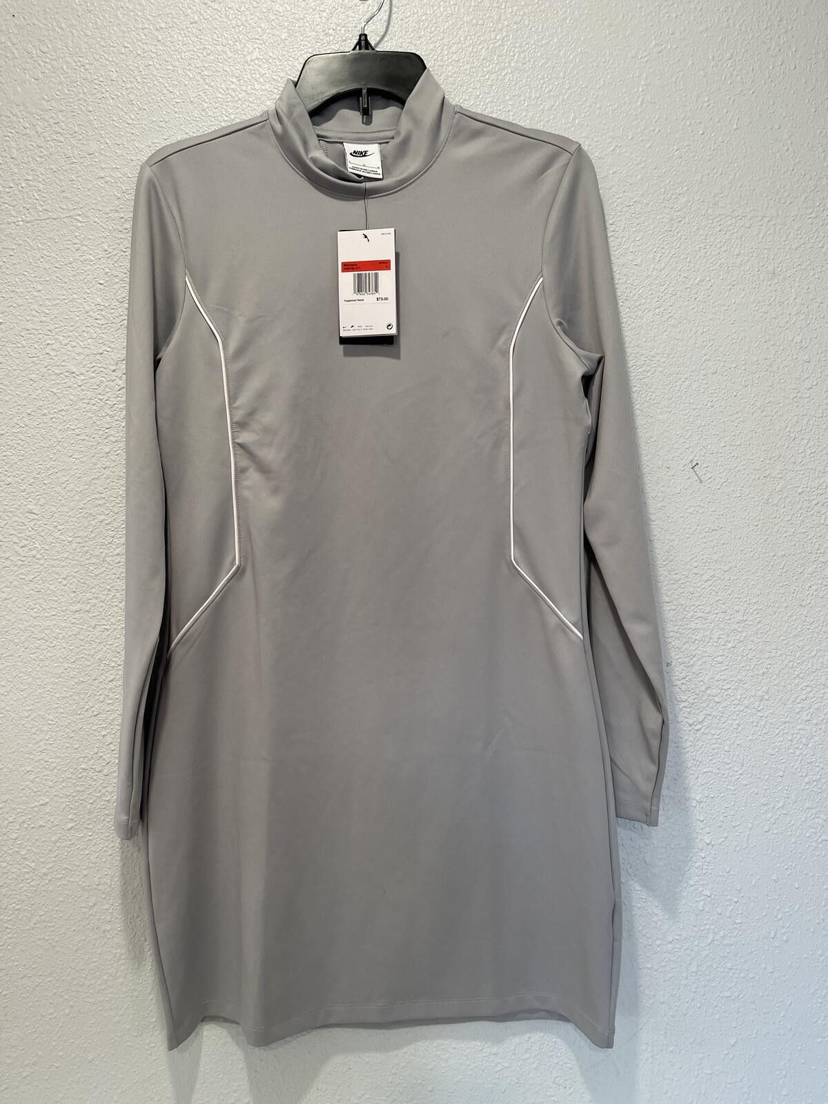 Nike Nike Sportswear Long Sleeve Dress Size L Gray Size L / US 10 / IT 46 - 1 Thumbnail