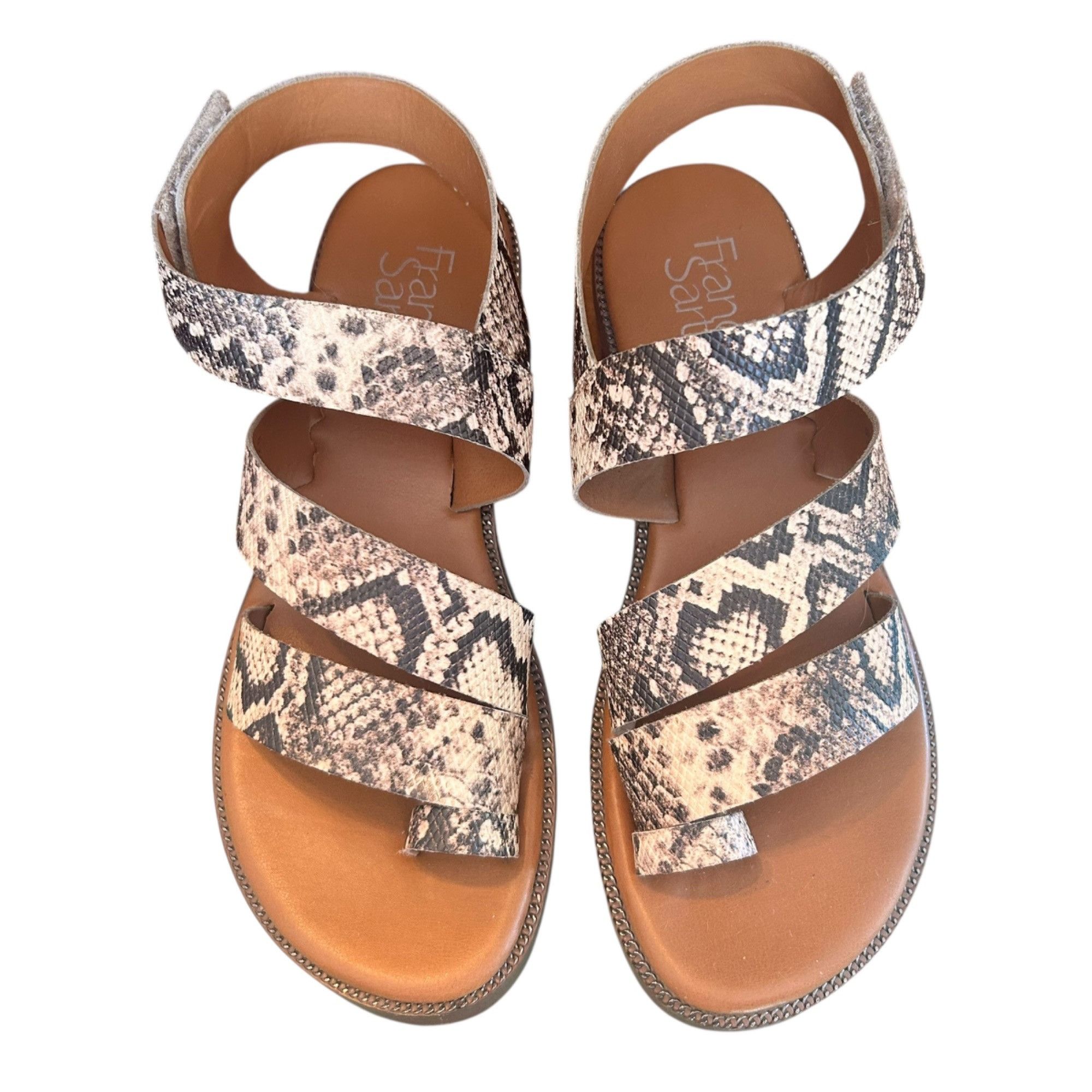 Franco Sarto Franco Sarto Snakeskin Laritza Strappy Statement Sandals 7 Size US 7 / IT 37 - 1 Thumbnail