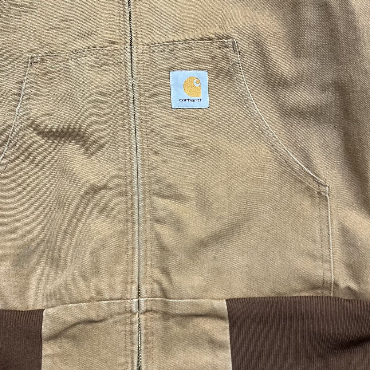 Carhartt VINTAGE 90s CARHARTT TAN BROWN WORKWEAR HOODED JACKET SZ XL Size US XL / EU 56 / 4 - 4 Thumbnail