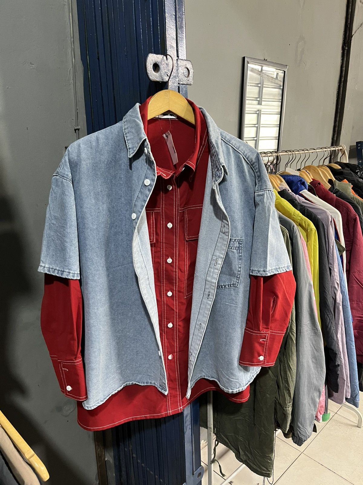If Six Was Nine Trilion double pocket hybrid style button ups shirt Size US L / EU 52-54 / 3 - 3 Thumbnail