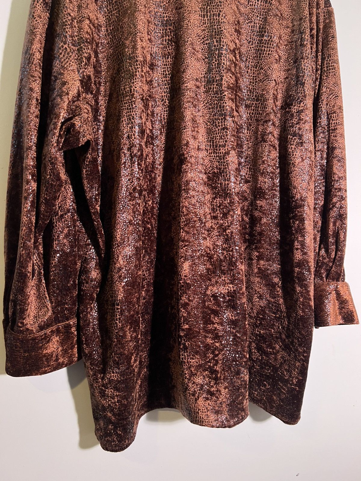 Vintage 90’s 2000’s Y2K VTG Vintage Albert & Pearl Brown Retro Shirt Size US L / EU 52-54 / 3 - 7 Thumbnail