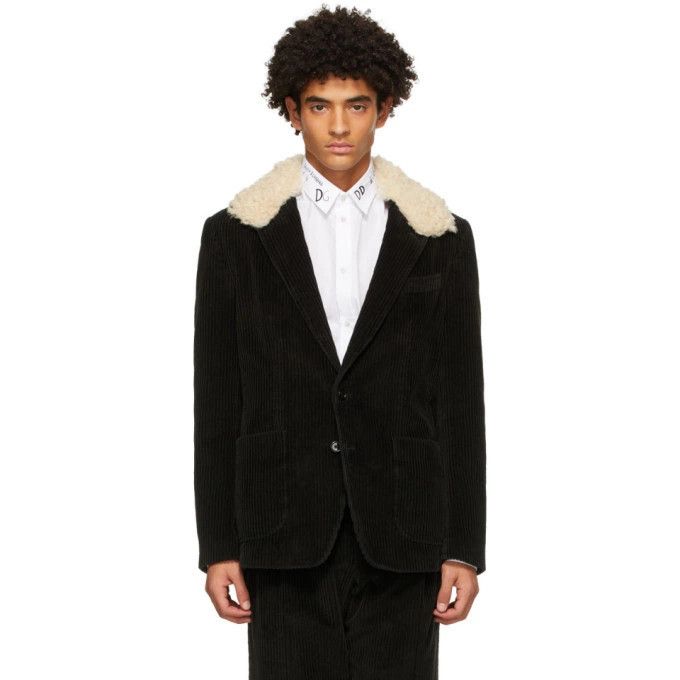 Dolce & Gabbana o1y1224 Velvet Blazer in Black Size US XL / EU 56 / 4 - 1 Thumbnail