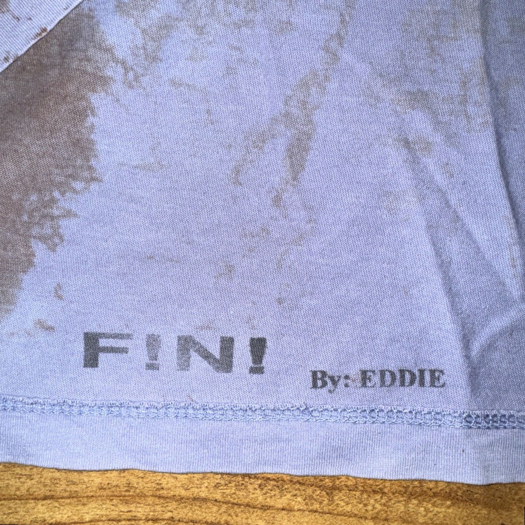 Vintage VINTAGE F!N T-Shirt Tiger Tie Dye Ringer Blue US M Crew Neck Short Sleeve Men 20X26 N/A Size US M / EU 48-50 / 2 - 3 Thumbnail