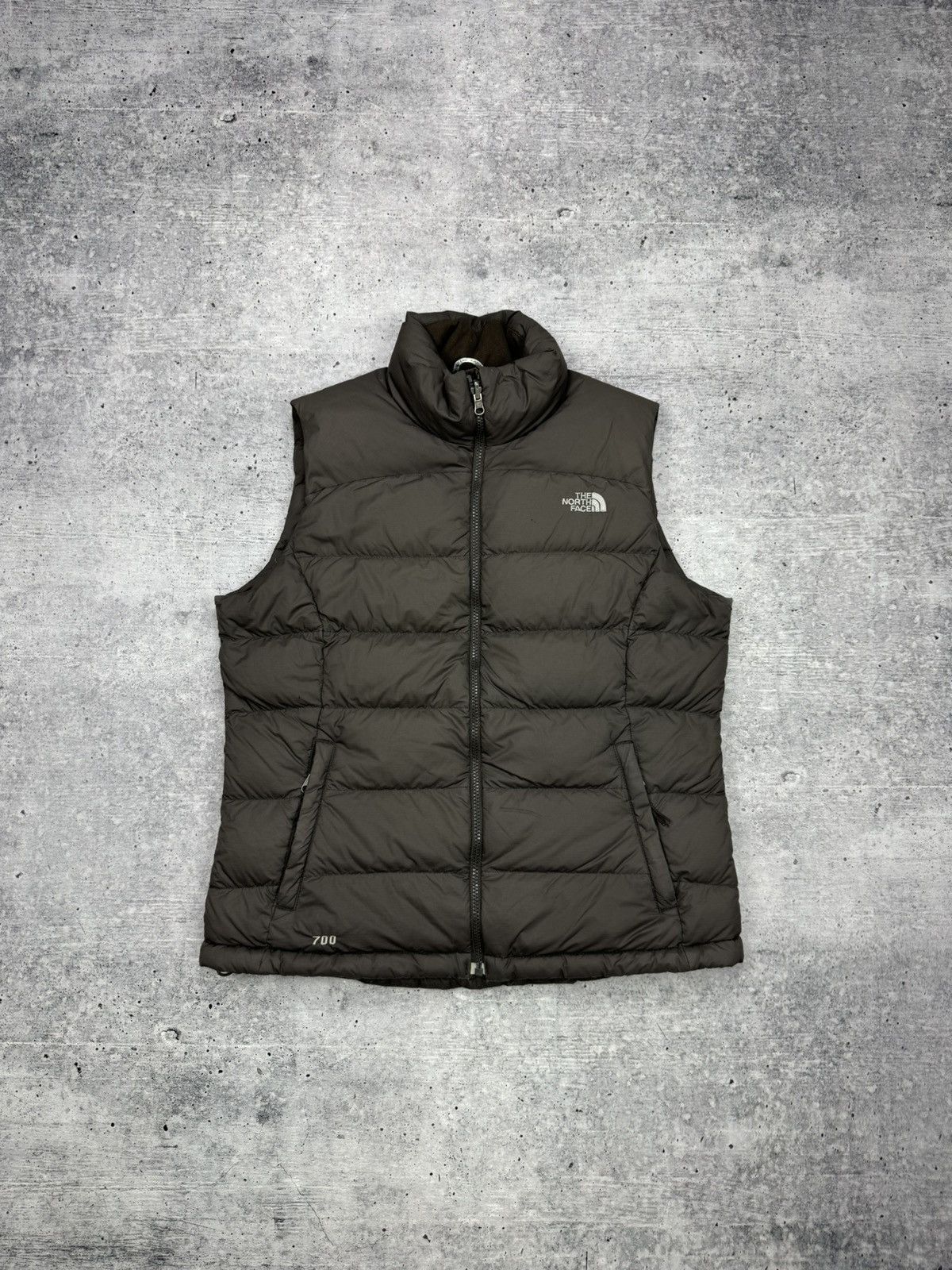 The North Face × Vintage Vintage Y2K The North Face 700 Down Brown Puffer Vest Jacket Size L / US 10 / IT 46 - 1 Thumbnail