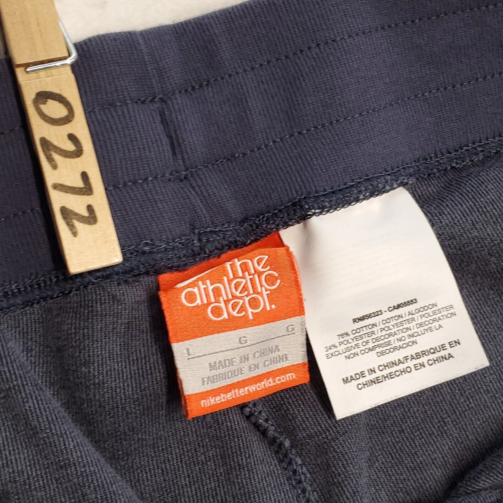 Nike The Athletic Dept Workout Drawstring Pants Womens Size L Size 37" - 2 Thumbnail