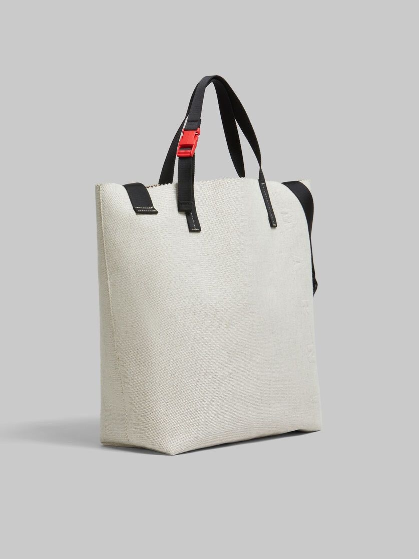 Marni o1w1db11125 Size :OS/Canvas Tribeca Shopper in White Size ONE SIZE - 2 Thumbnail