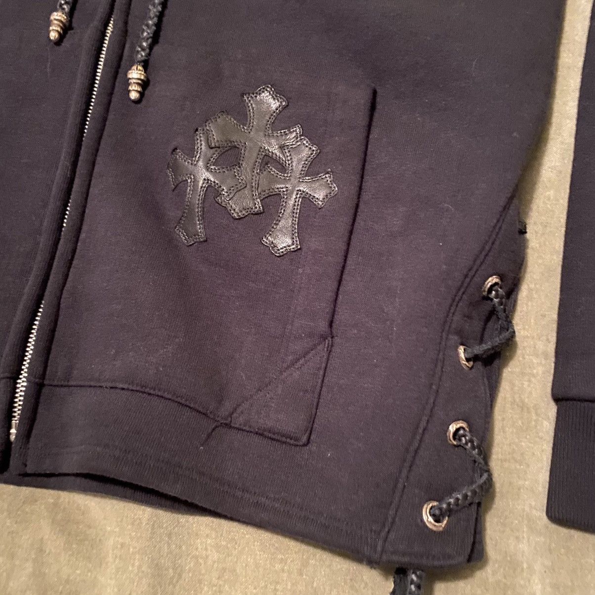 Chrome Hearts Chrome Hearts 1 of 1 Custom Order Grommet Zip Up Hoodie Size US S / EU 44-46 / 1 - 4 Thumbnail