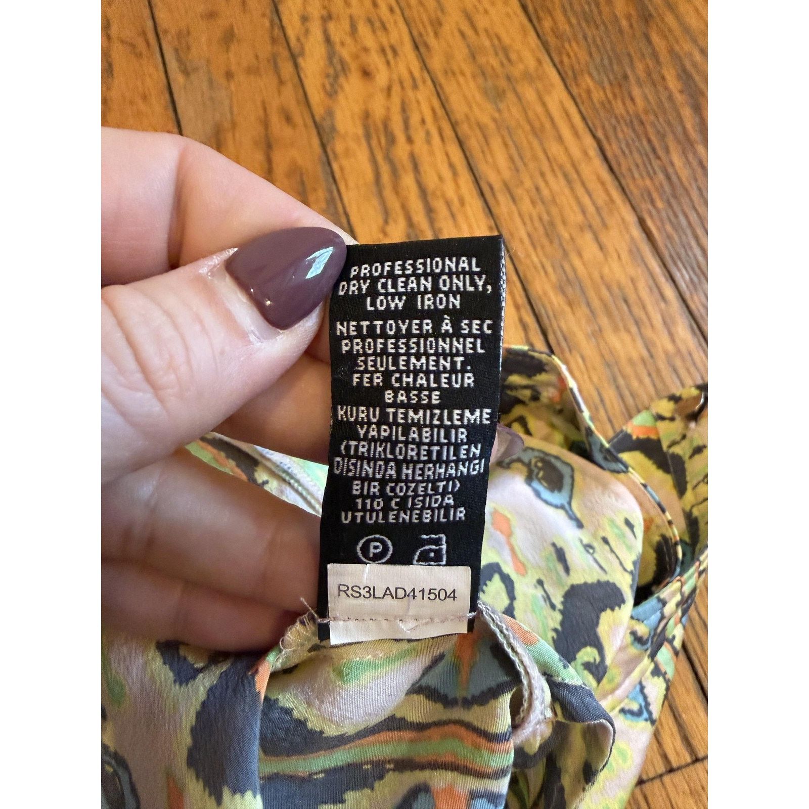 Tibi Tibi Shorts Womens 2 Multicolor Silk Wrap Pleated Geometric Size 26" / US 2 / IT 38 - 7 Thumbnail