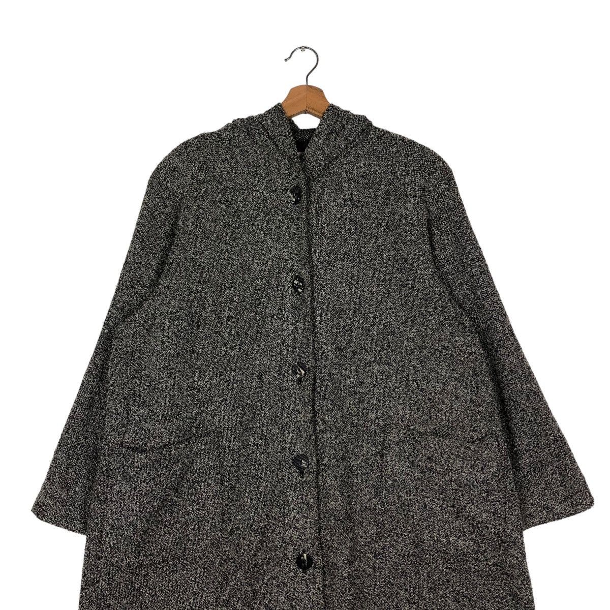Japanese Brand 🔥RICH GREY LONG JACKET WOOL VOW TOKYO ISSEY MIYAKE Size US L / EU 52-54 / 3 - 4 Thumbnail