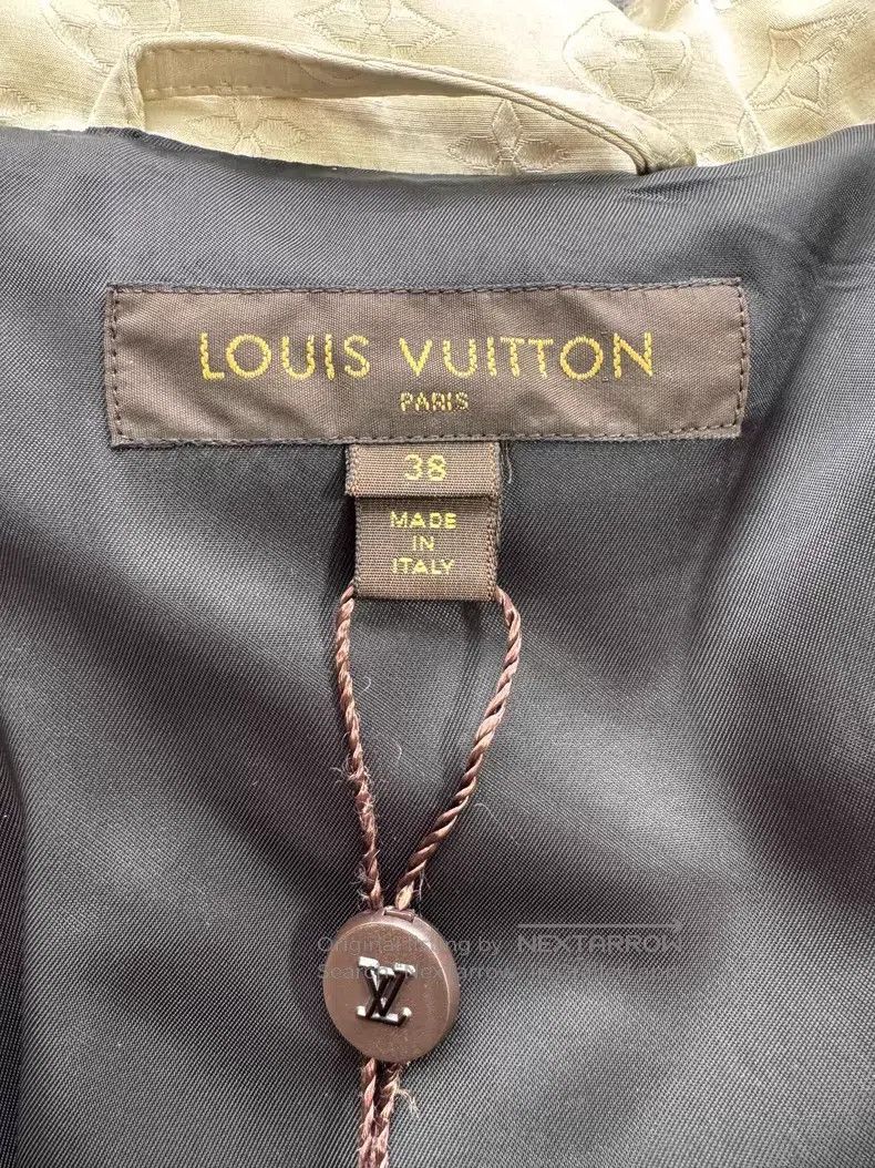 Louis Vuitton Louis Vuitton Beige full print waist down jacket Size XS / US 0-2 / IT 36-38 - 3 Thumbnail
