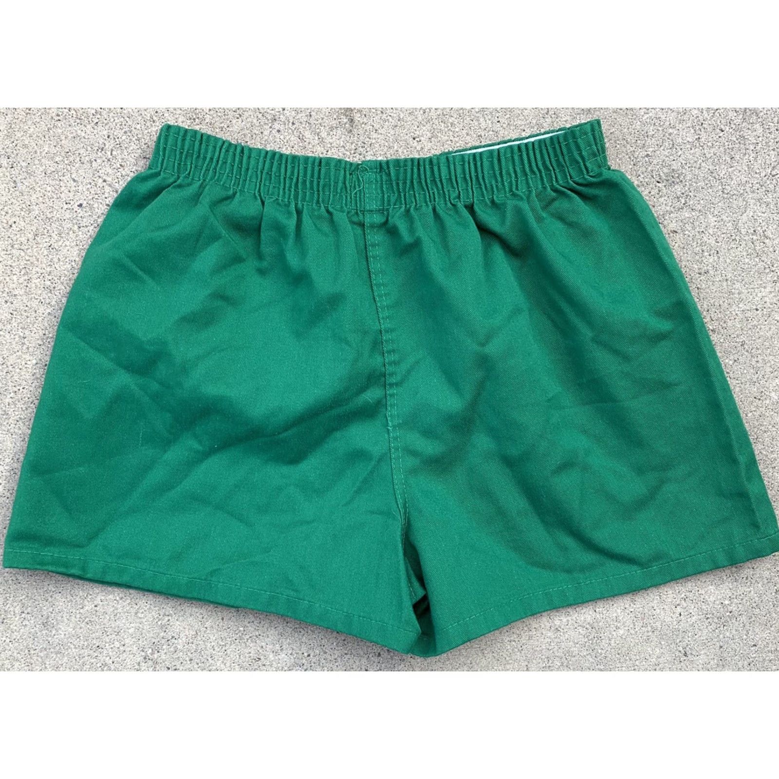 Vintage VINTAGE Jefferson Knitting Mills Inc athletic short shorts PE shorts M green USA Size US 31 - 4 Thumbnail
