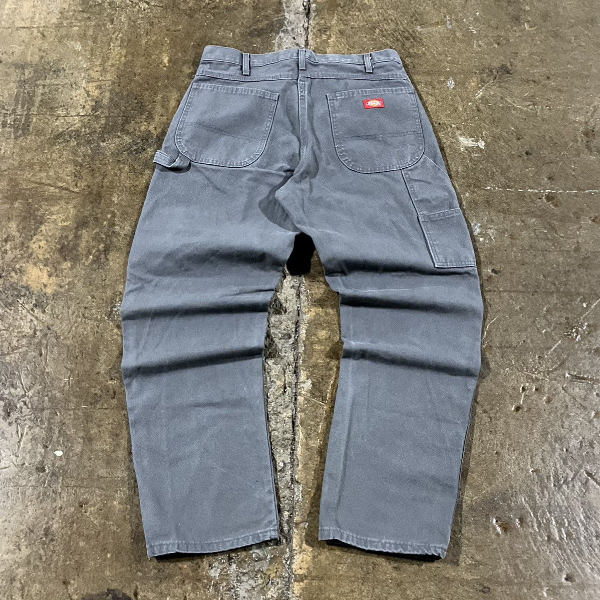 Pre-owned Carhartt X Vintage Crazy Vintage Y2k Dickies Carpenter Pants Workwear Skater In Grey