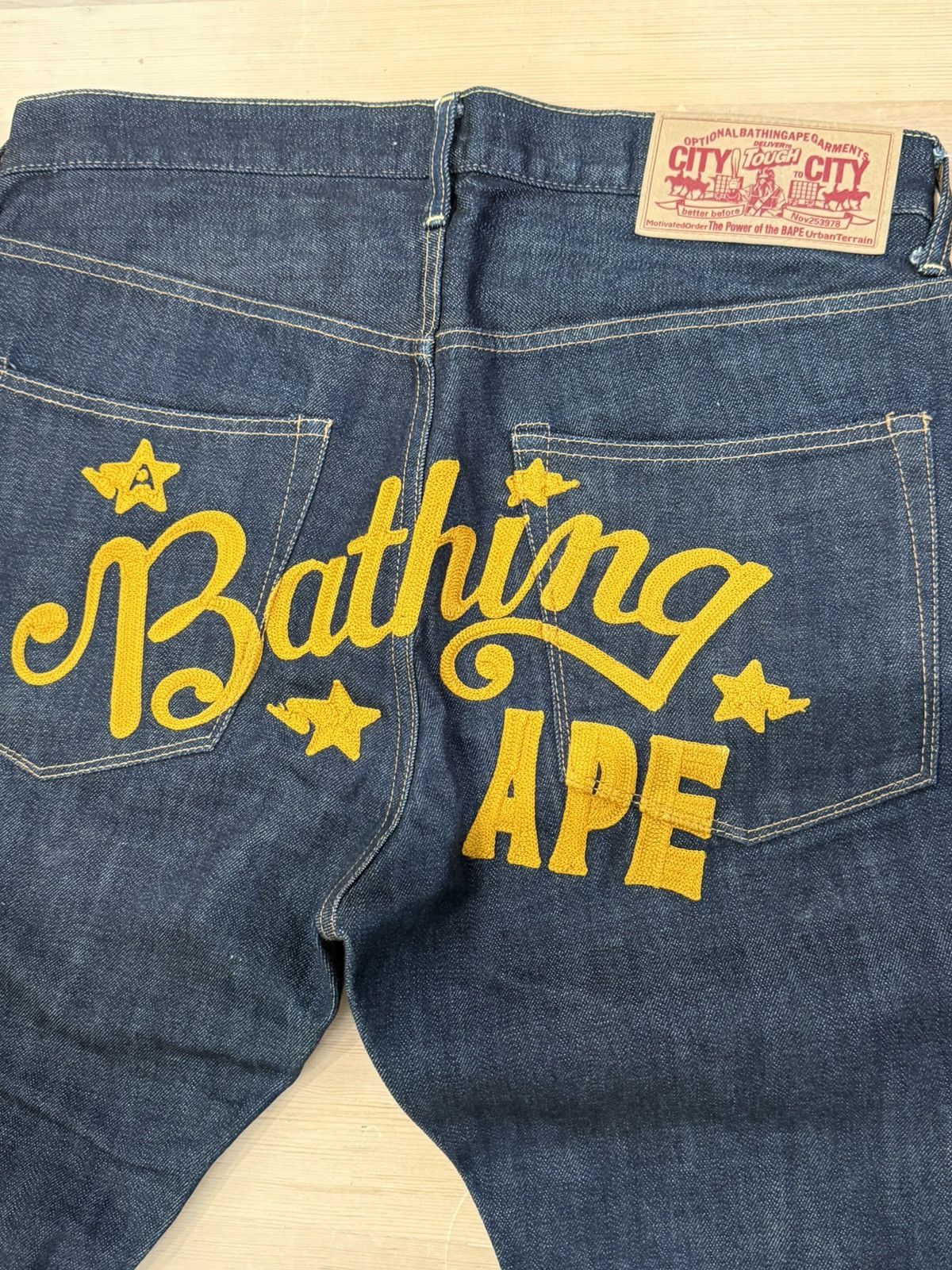 Bape A Bathing ape salvage denim Size US 32 / EU 48 - 3 Thumbnail