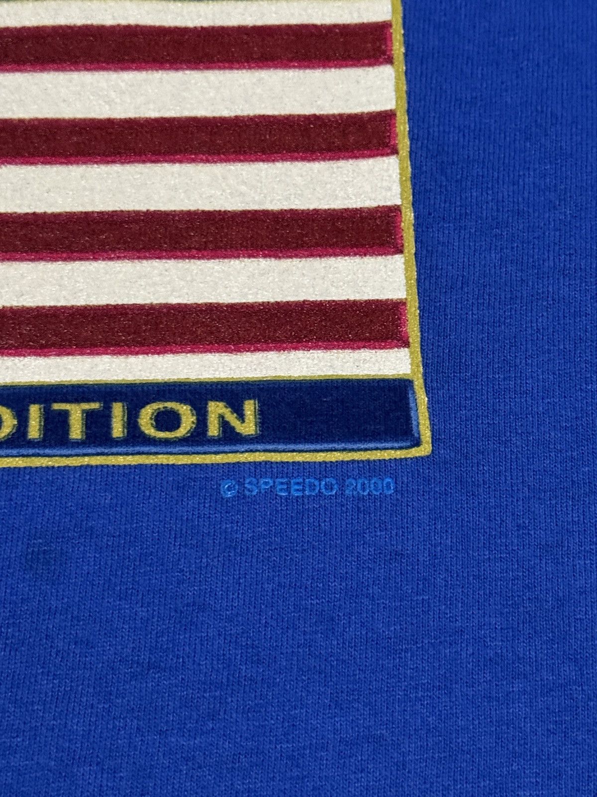 Speedo Vintage Speedo American Tradition Team USA Swimming T Shirt Size US XL / EU 56 / 4 - 3 Thumbnail