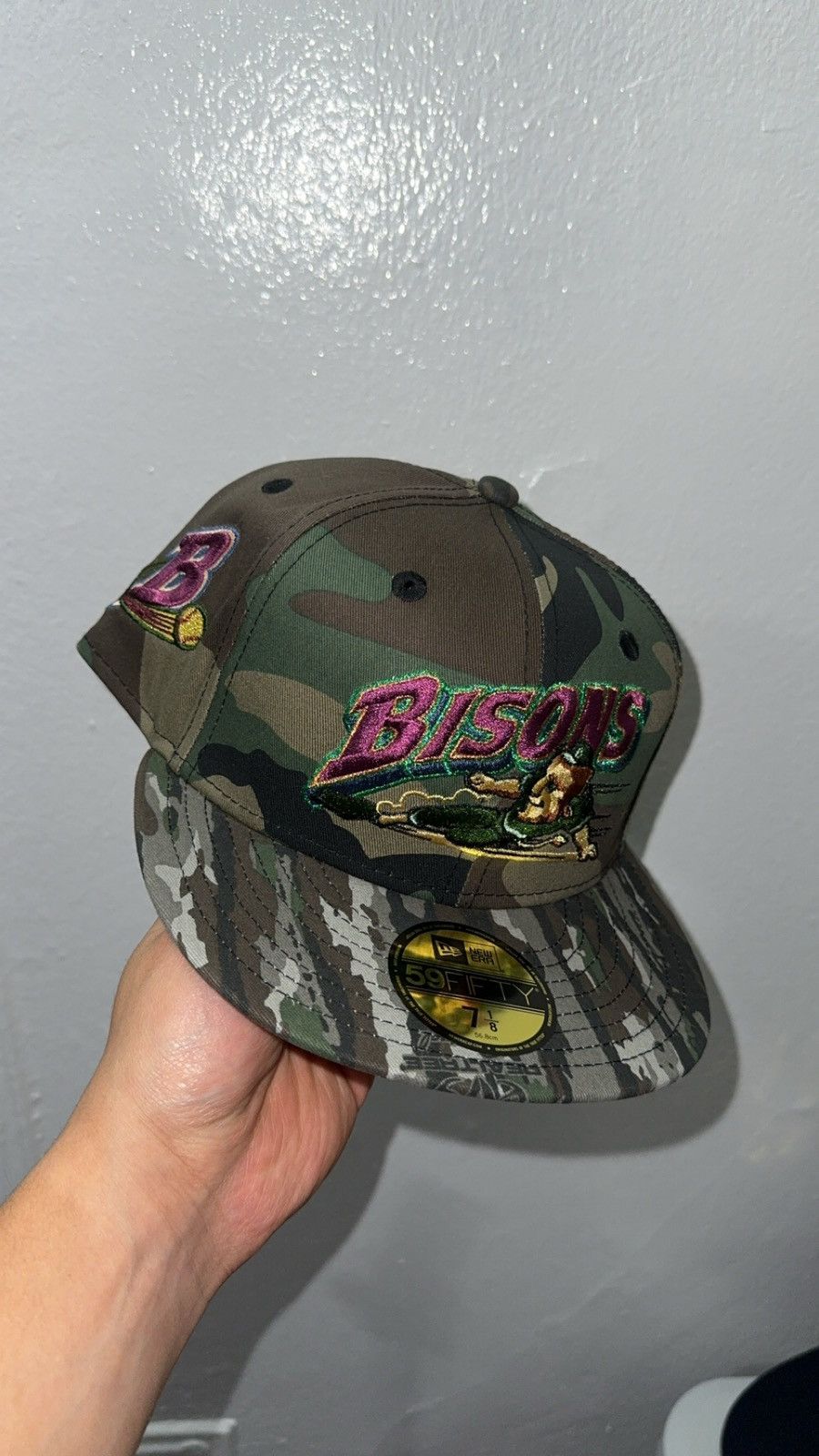 New Era New Era 59fifty Camo Buffalo Bisons fitted hat size 7 Size ONE SIZE - 1 Thumbnail