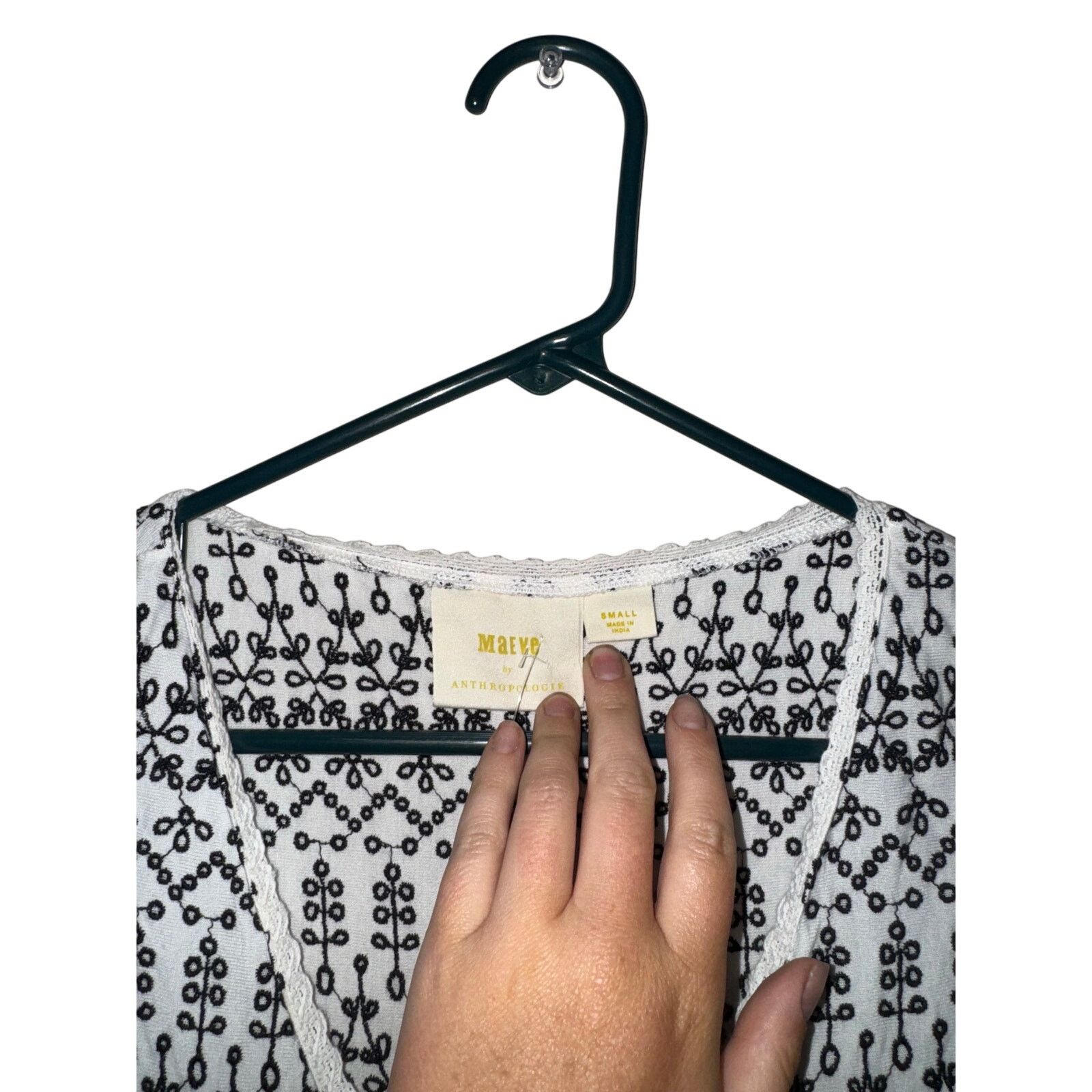 Anthropologie Maeve Anthropologie Cammie Embroidered Tank Top - Small Size S / US 4 / IT 40 - 4 Thumbnail
