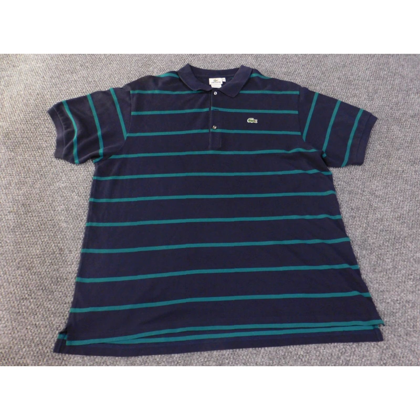 Lacoste Lacoste Polo Shirt Mens XL Striped Classic Croc Preppy Golf Tennis Casual Size US XL / EU 56 / 4 - 2 Thumbnail