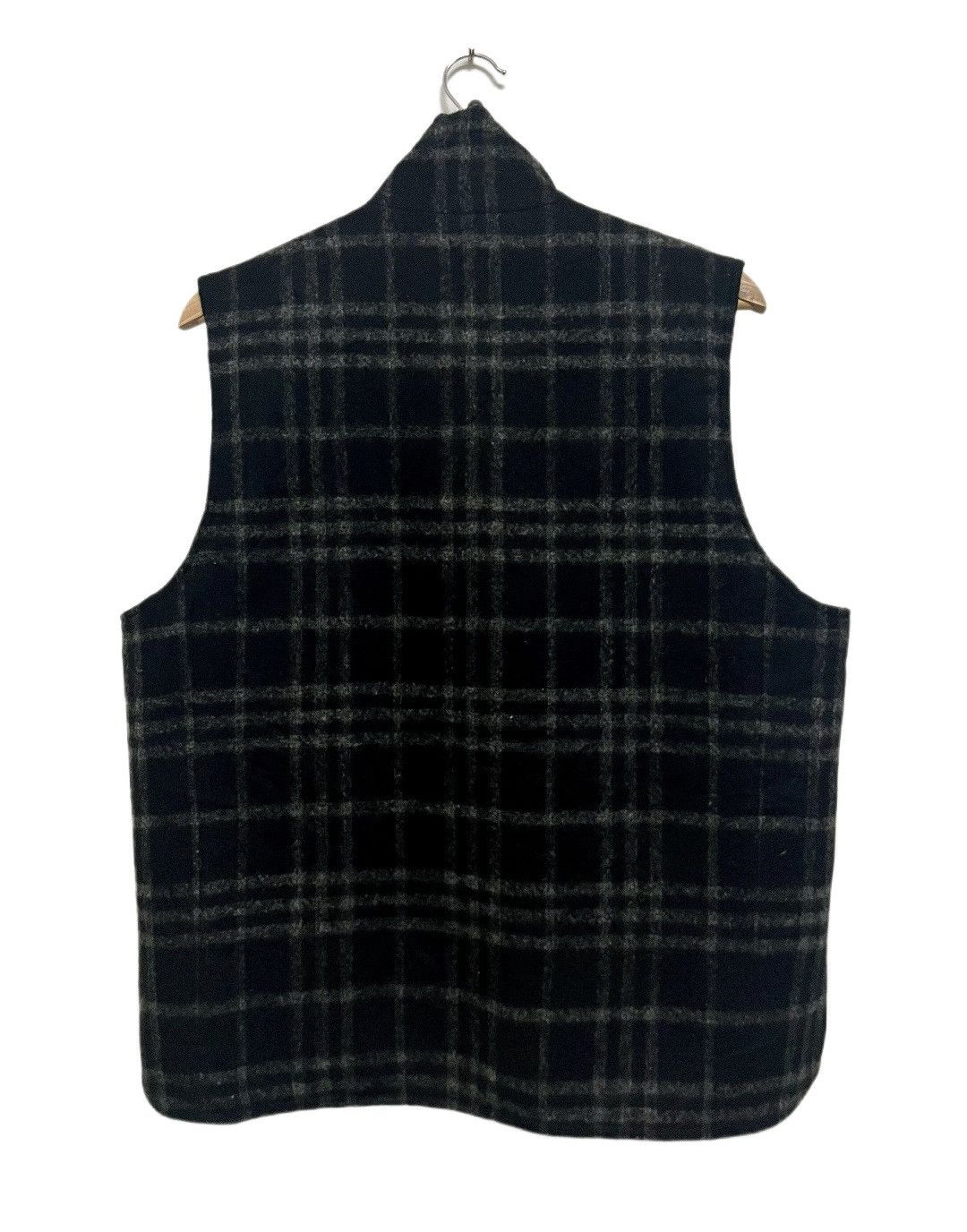Burberry Burberry London Wool Checkered Black Reversible Vest Size US L / EU 52-54 / 3 - 2 Thumbnail