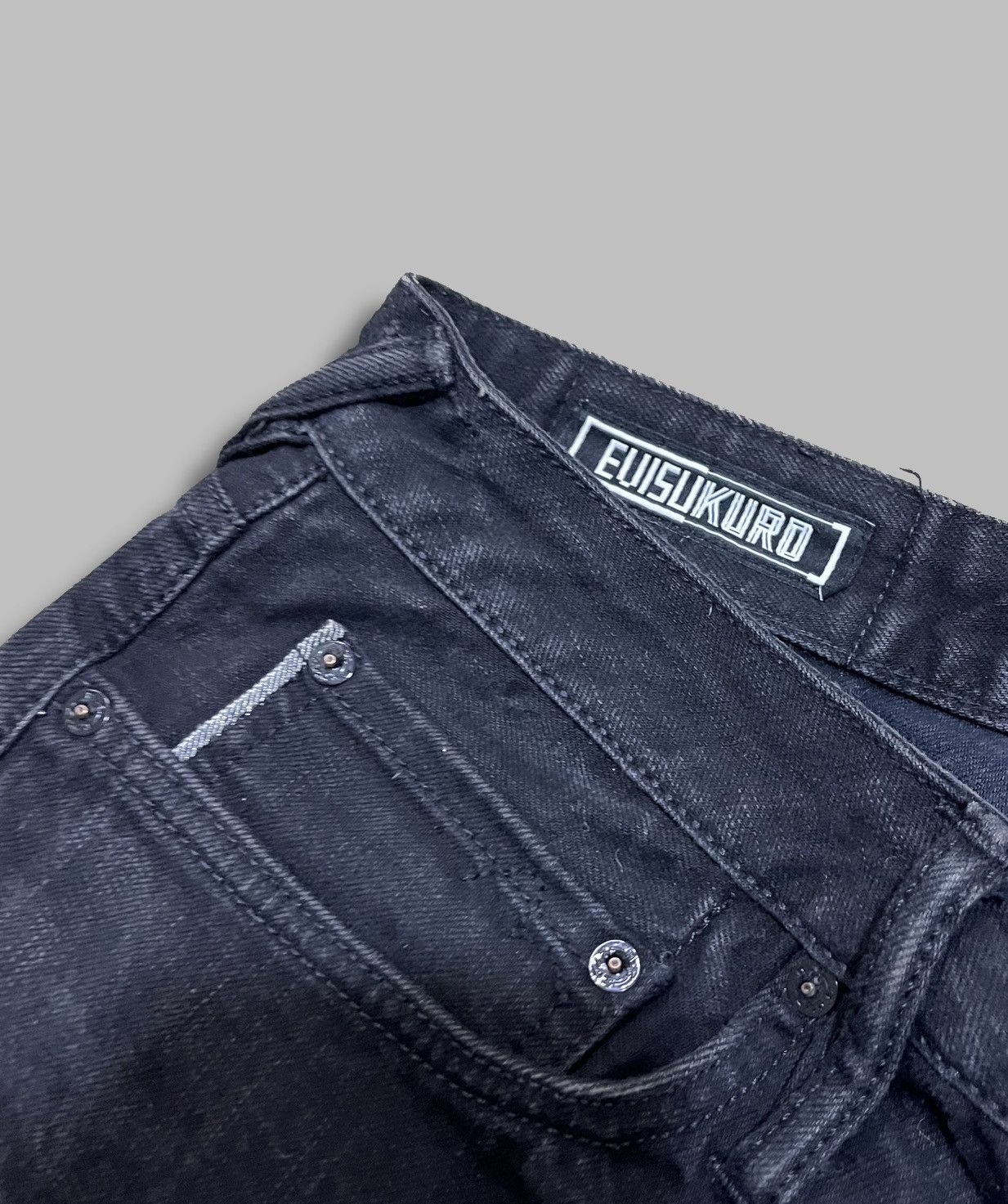 Rare Evisu Big Logo Denim Jeans Japanese Designer Archive