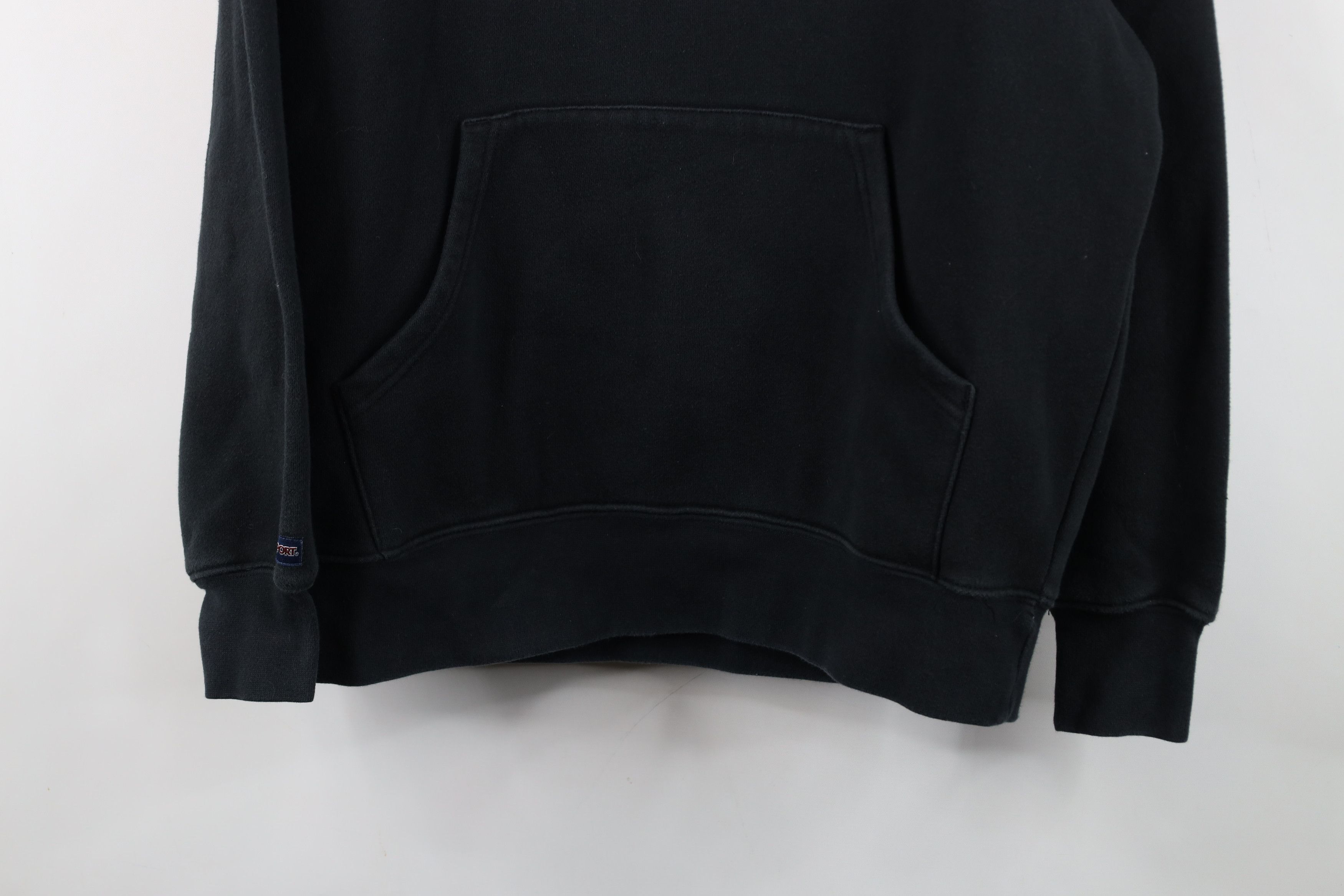 Vintage Vintage 90s Slippery Rock University Hoodie Sweatshirt Black Size US M / EU 48-50 / 2 - 3 Thumbnail