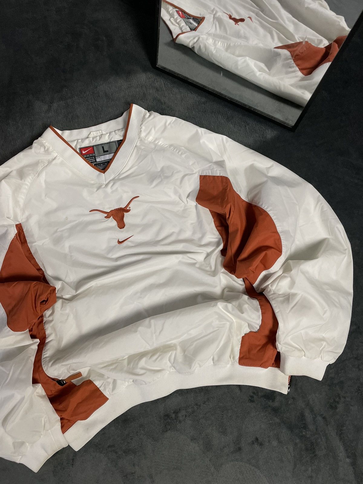Nike 90s Nike Vintage Center Swoosh Texas Oversize Nylon Jacket Size US L / EU 52-54 / 3 - 2 Thumbnail