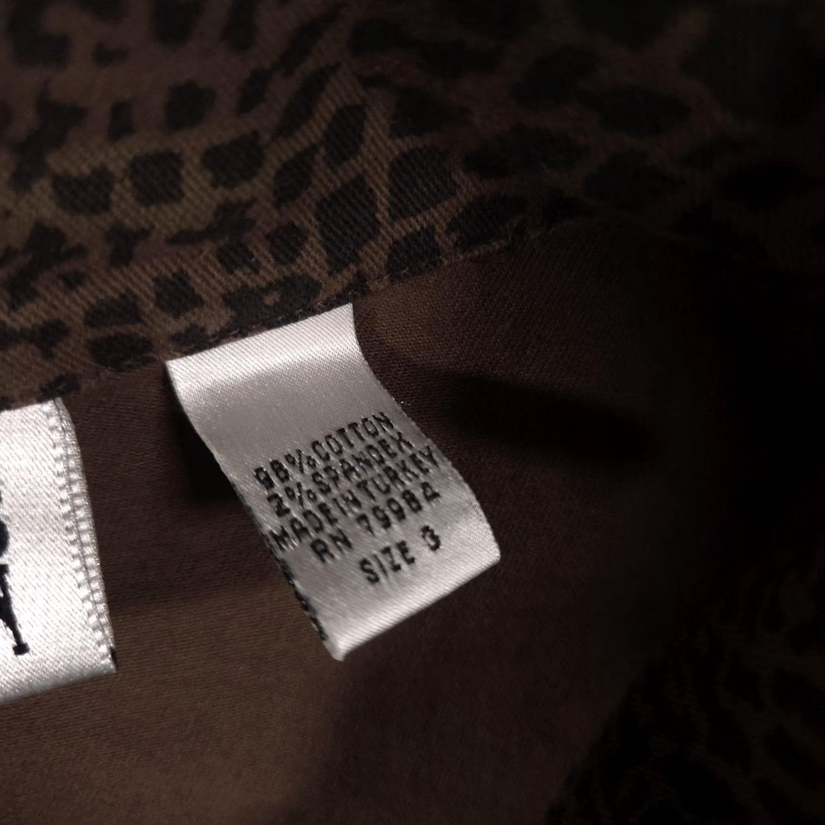Vintage Chicos Design Jacket Womens 3 Brown Croc Animal Print Cotton Stretch Button Up Jacket/Casual Womens 3 Brown Croc Animal Print Cotton Stretch Button Up Size XS / US 0-2 / IT 36-38 - 7 Thumbnail