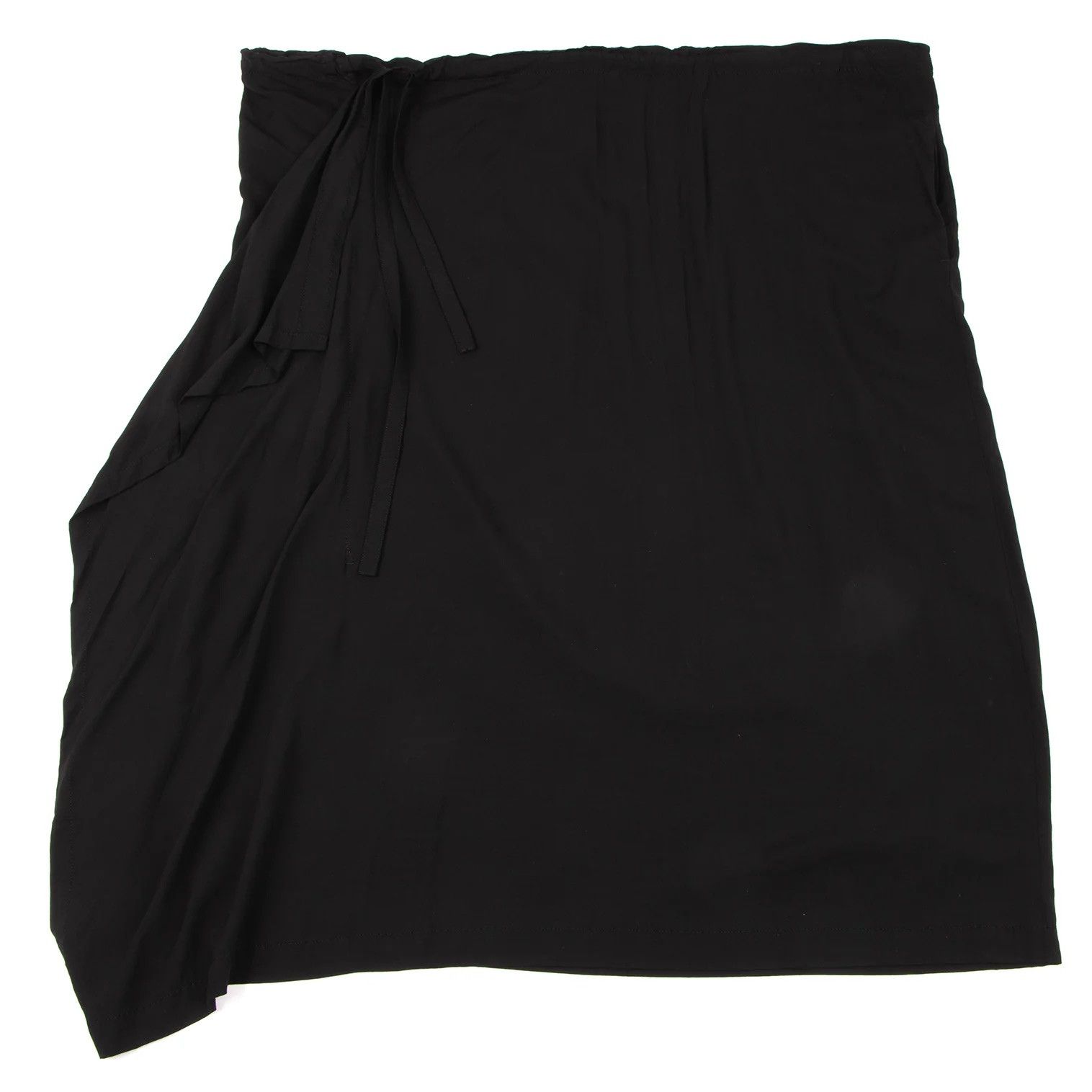 Yohji Yamamoto Yohji Yamamoto Femme - Rayon Asymmetrical Draped Skirt Size 30" / US 8 / IT 44 - 6 Thumbnail