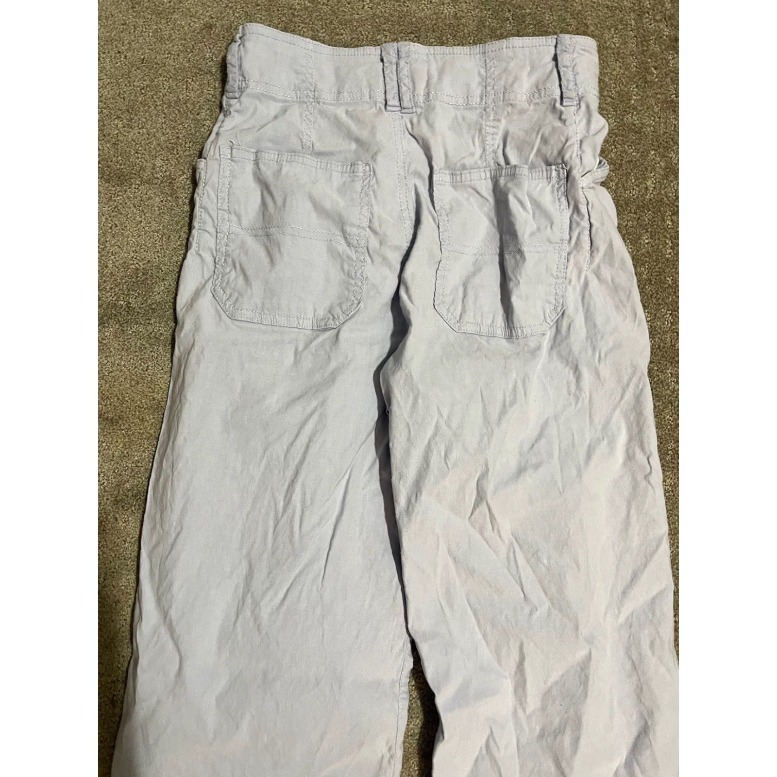 Anthropologie Anthropologie Pants Cropped Flare Solid 26 Blue Pockets Mid Rise Womens Size 26" / US 2 / IT 38 - 4 Thumbnail