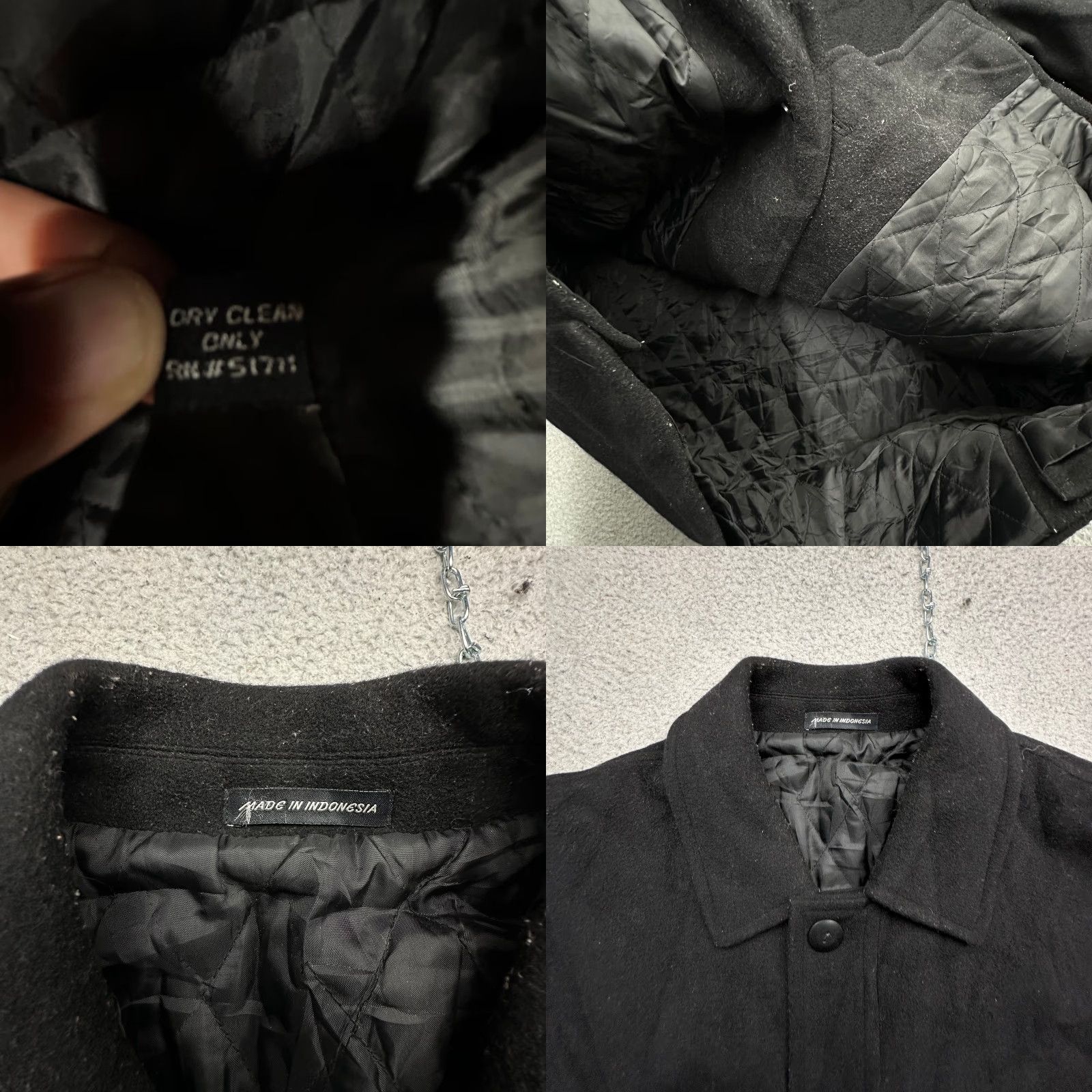 Ralph Lauren VINTAGE Lauren Ralph Lauren Cambridge Coat Mens Large Black Wool Blend Overcoat Coat Mens 44 Reg Wool Blend Black - Size US L / EU 52-54 / 3 - 9 Thumbnail