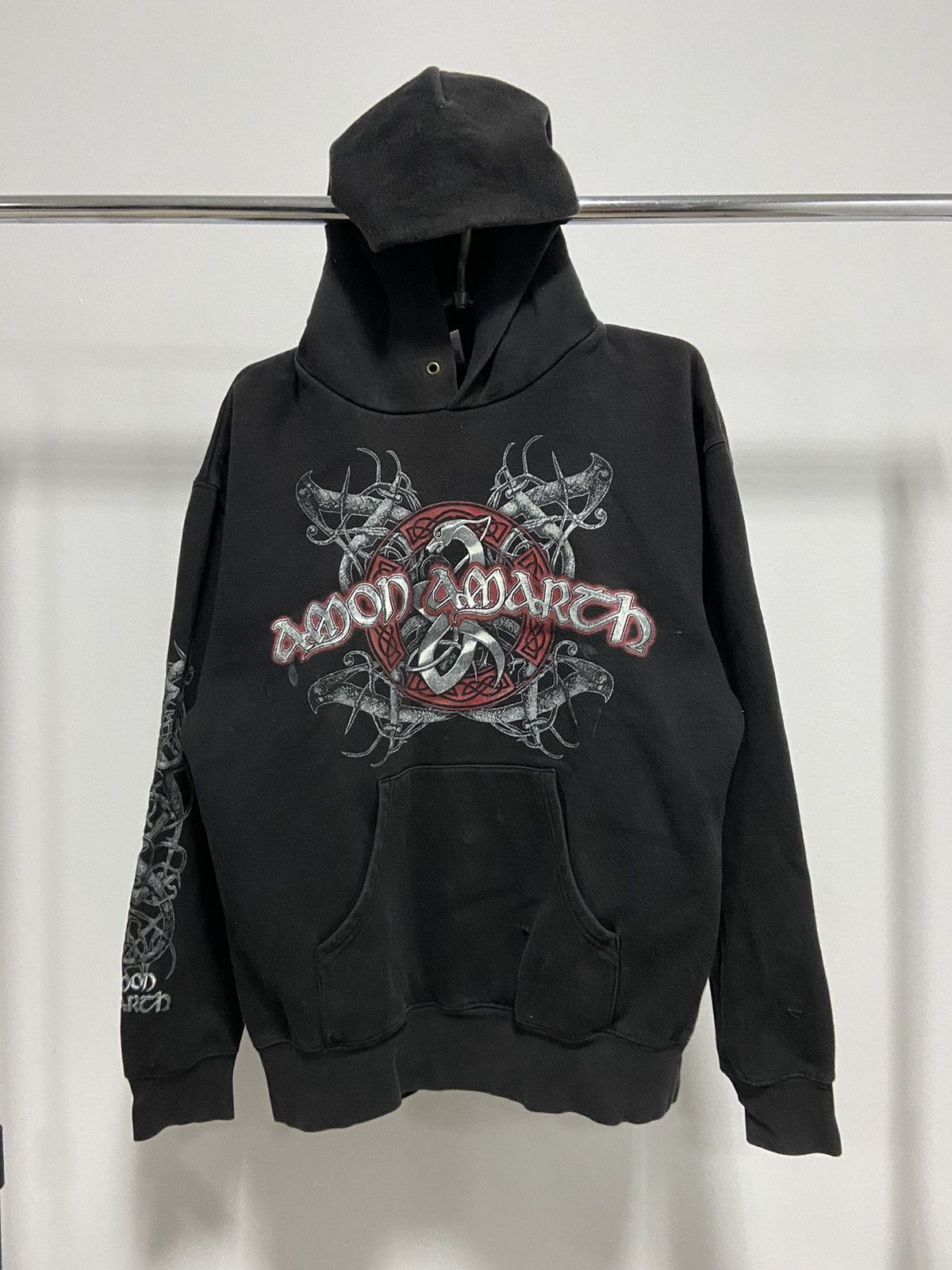 Band Tees × Vintage Amon Amarth big print logo hoodie rock band vintage Size US M / EU 48-50 / 2 - 1 Thumbnail