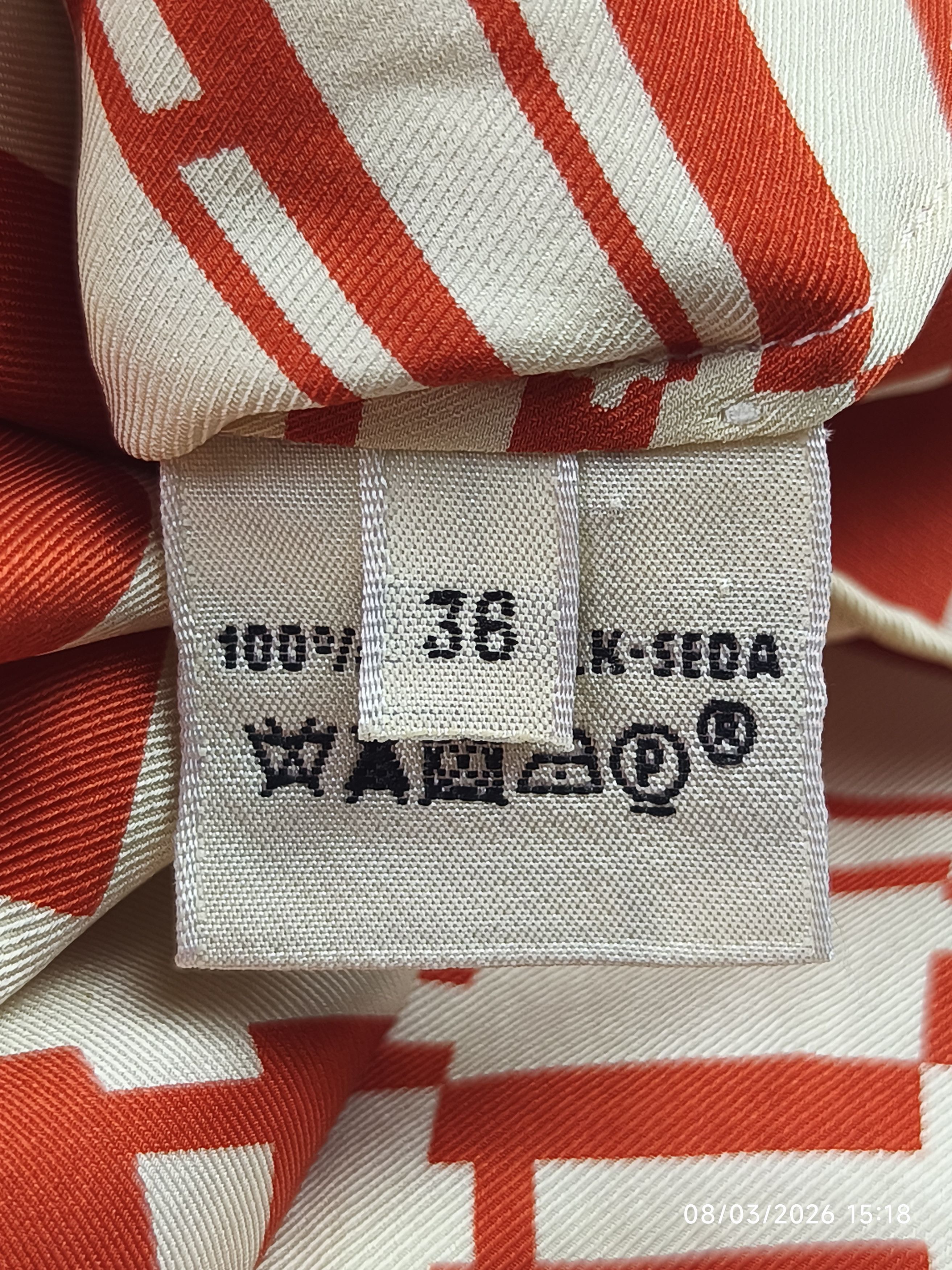 Hermes Hermes gaultier era - op'H - split sleeve - silk button up Size XS / US 0-2 / IT 36-38 - 19 Thumbnail