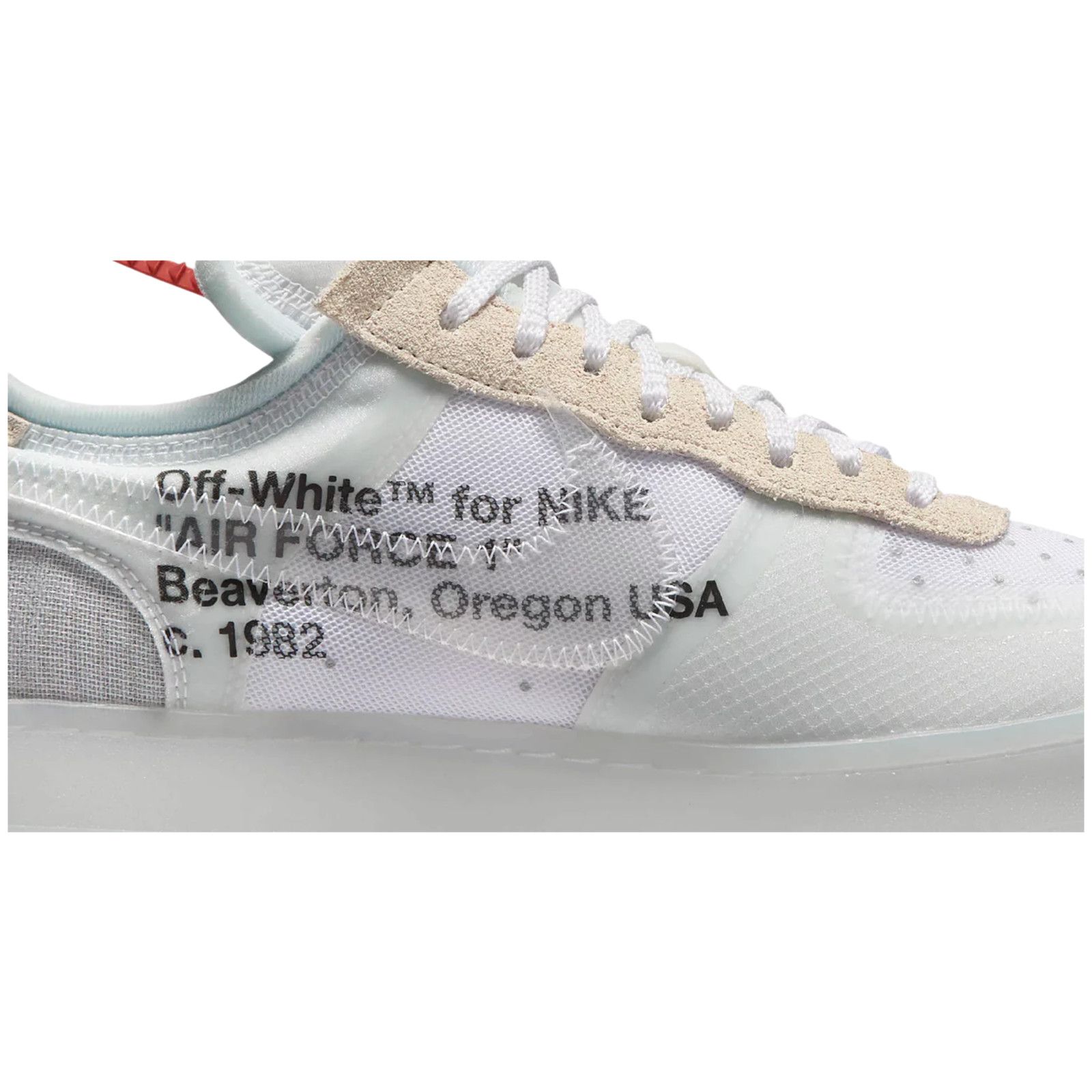 Nike NIKE x OFF-WHITE VIRGIL ABLOH AIR FORCE 1 WHITE Size US 9.5 / EU 42-43 - 2 Thumbnail
