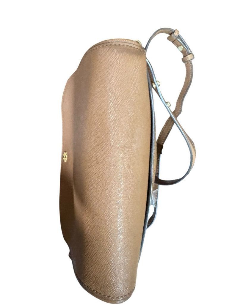 Tory Burch Tory Burch Emerson Saffiano Leather Crossbody Tan Size ONE SIZE - 9 Thumbnail