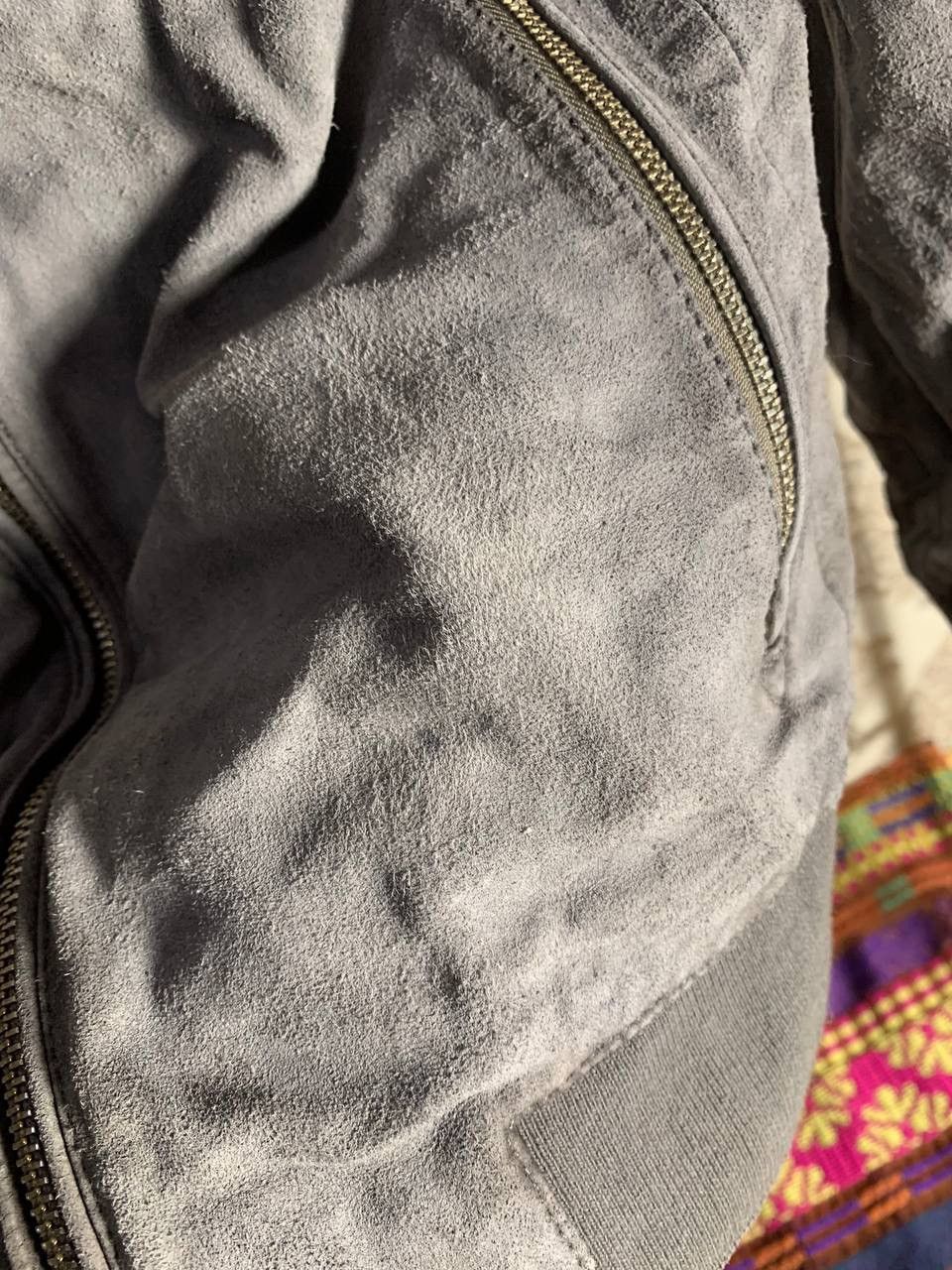 Allsaints × Vintage ALLSAINTS KEMBLE SUEDE LEATHER BOMBER MAN JACKET Y2K LUXURY Size US S / EU 44-46 / 1 - 6 Thumbnail