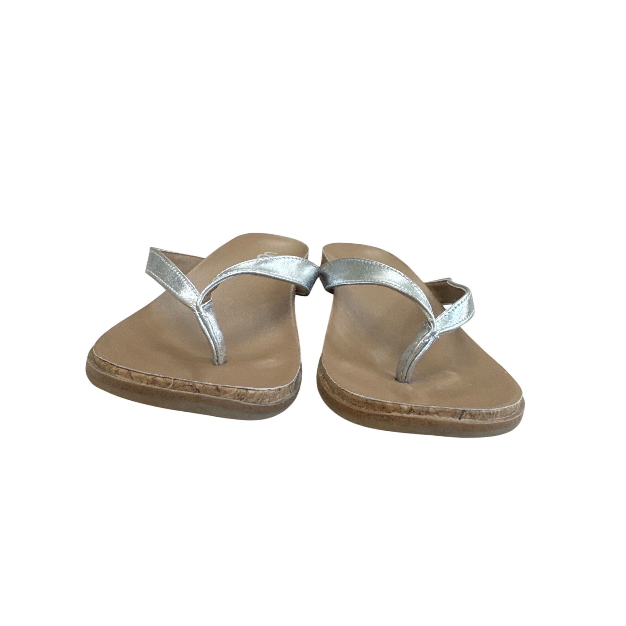 Ugg UGG Womens Silver Metallic Slip-On Sandals Size 4 SKU 8216 Size US 4 / IT 34 - 7 Thumbnail