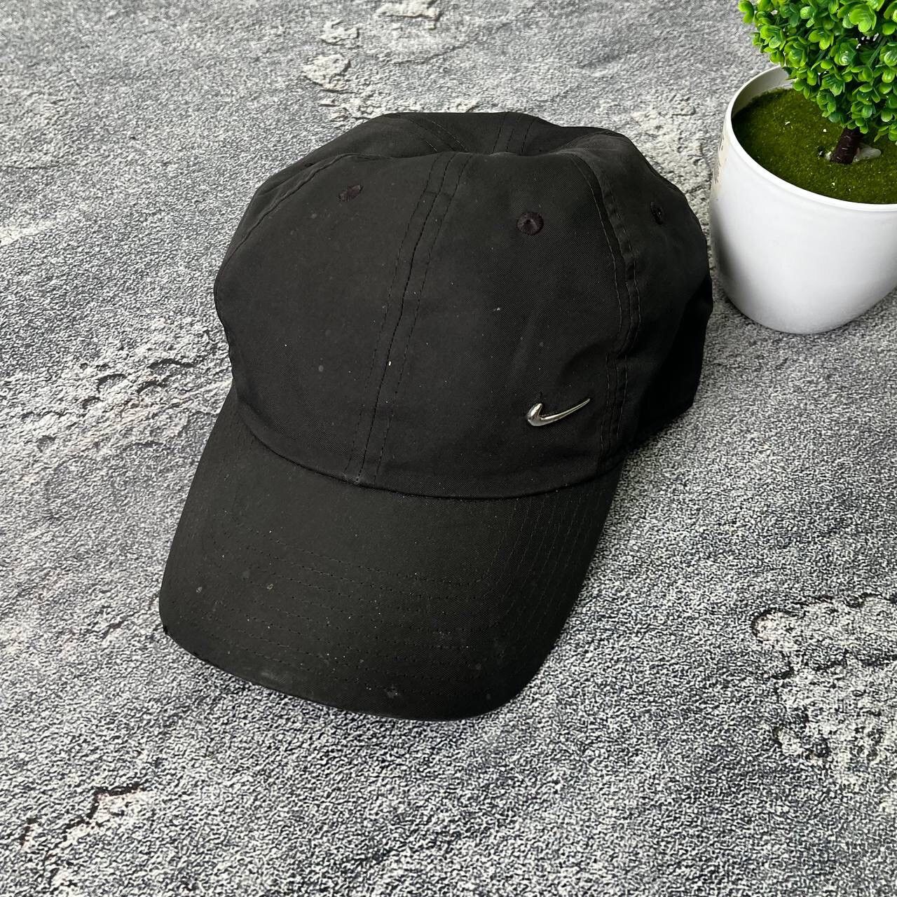 Nike Vintage Nike 90s Black Cap Metal Swoosh Y2k OneSize Size ONE SIZE - 15 Thumbnail