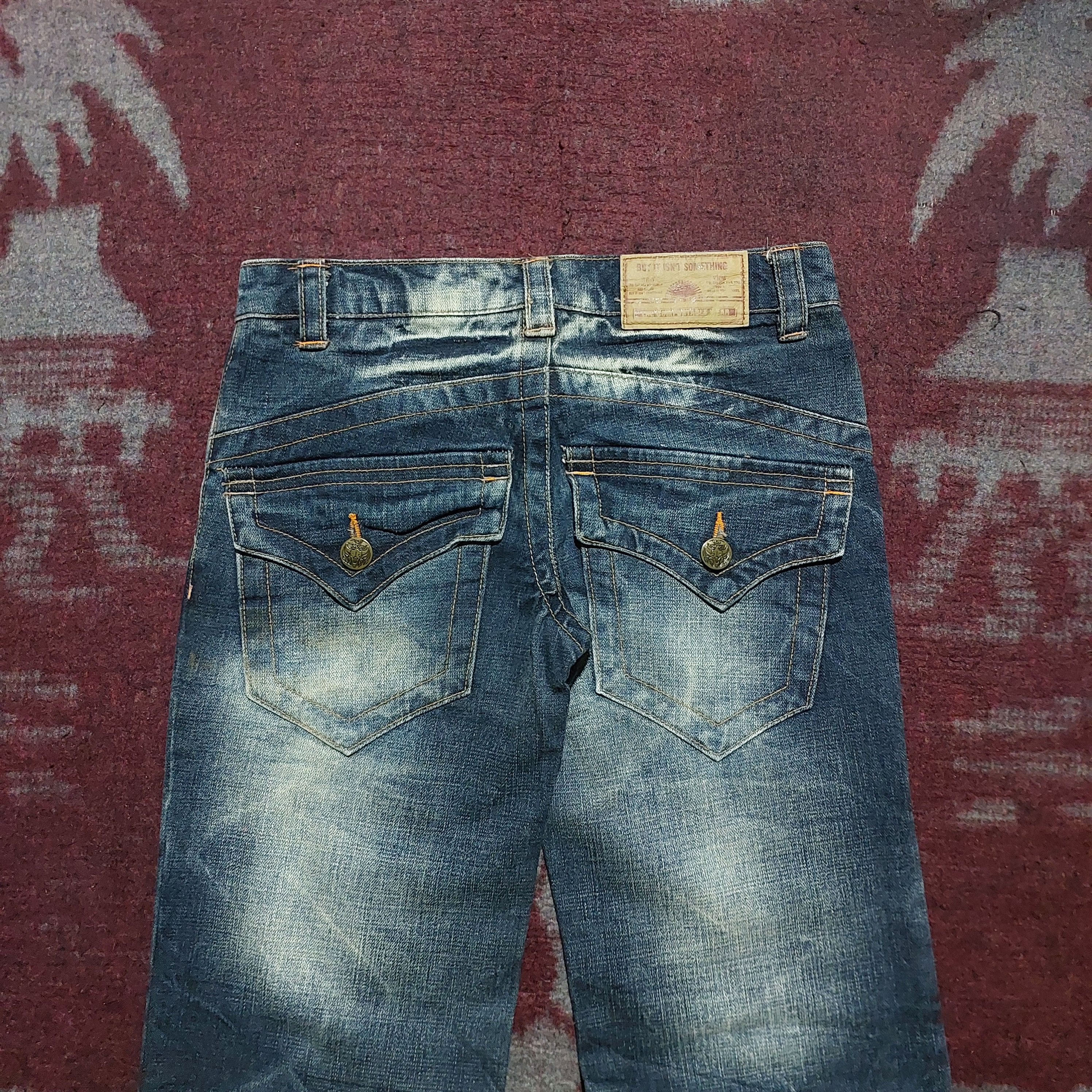 Tornado Mart The Comfortable Wear distressed blue flared jeans Size US 29 - 4 Thumbnail