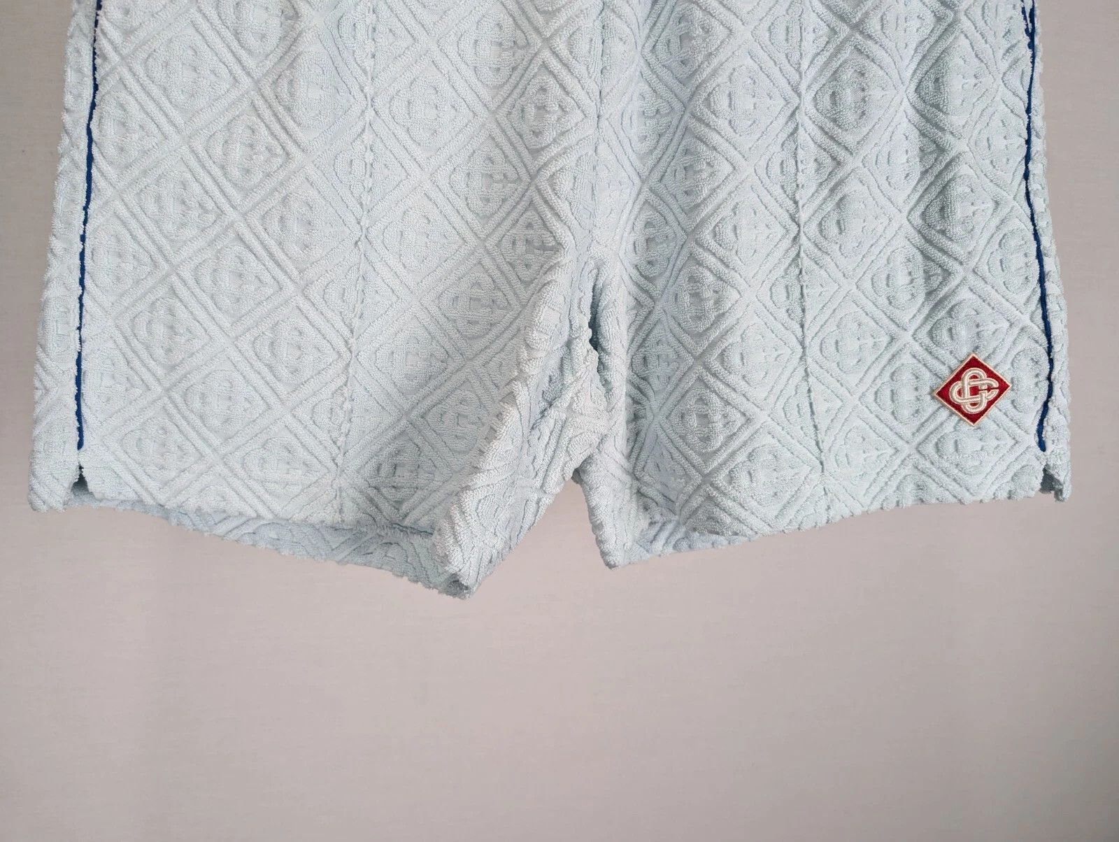 Casablanca o1rshd1 DUP / Towelling Monogram Shorts in Light Blue Size US 30 / EU 46 - 11 Thumbnail