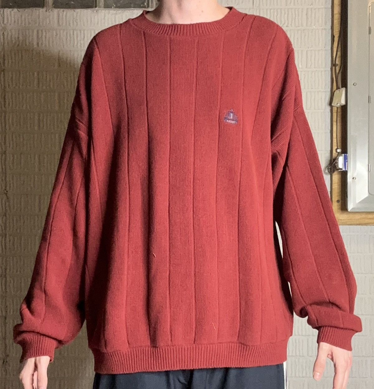 Izod Vintage 90s IZOD 100% Cotton Knit Sweater Made In USA Size US XL / EU 56 / 4 - 1 Thumbnail