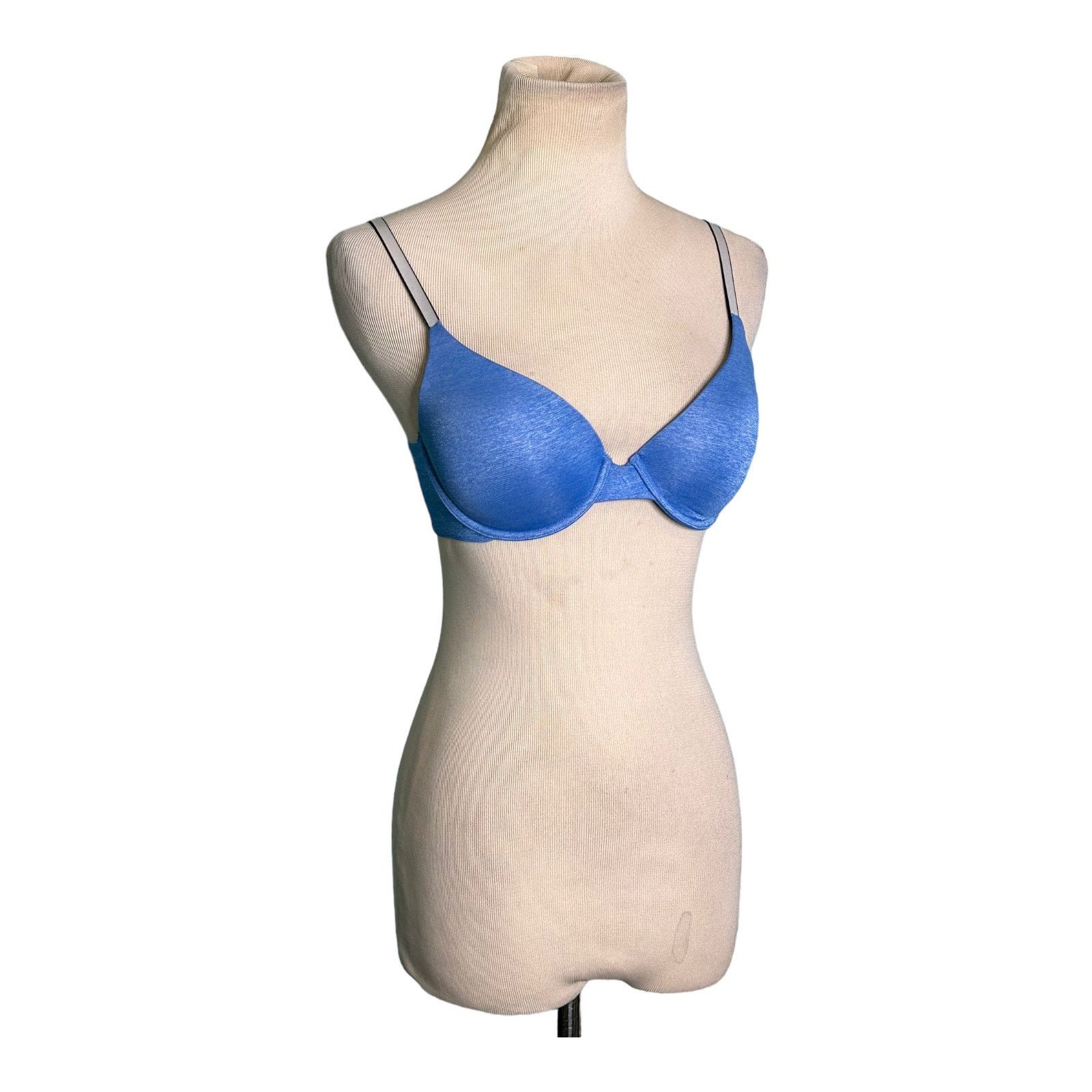 Victoria's Secret Victoria's Secret blue uplift semi demi blue bra size 32C Size ONE SIZE - 1 Thumbnail